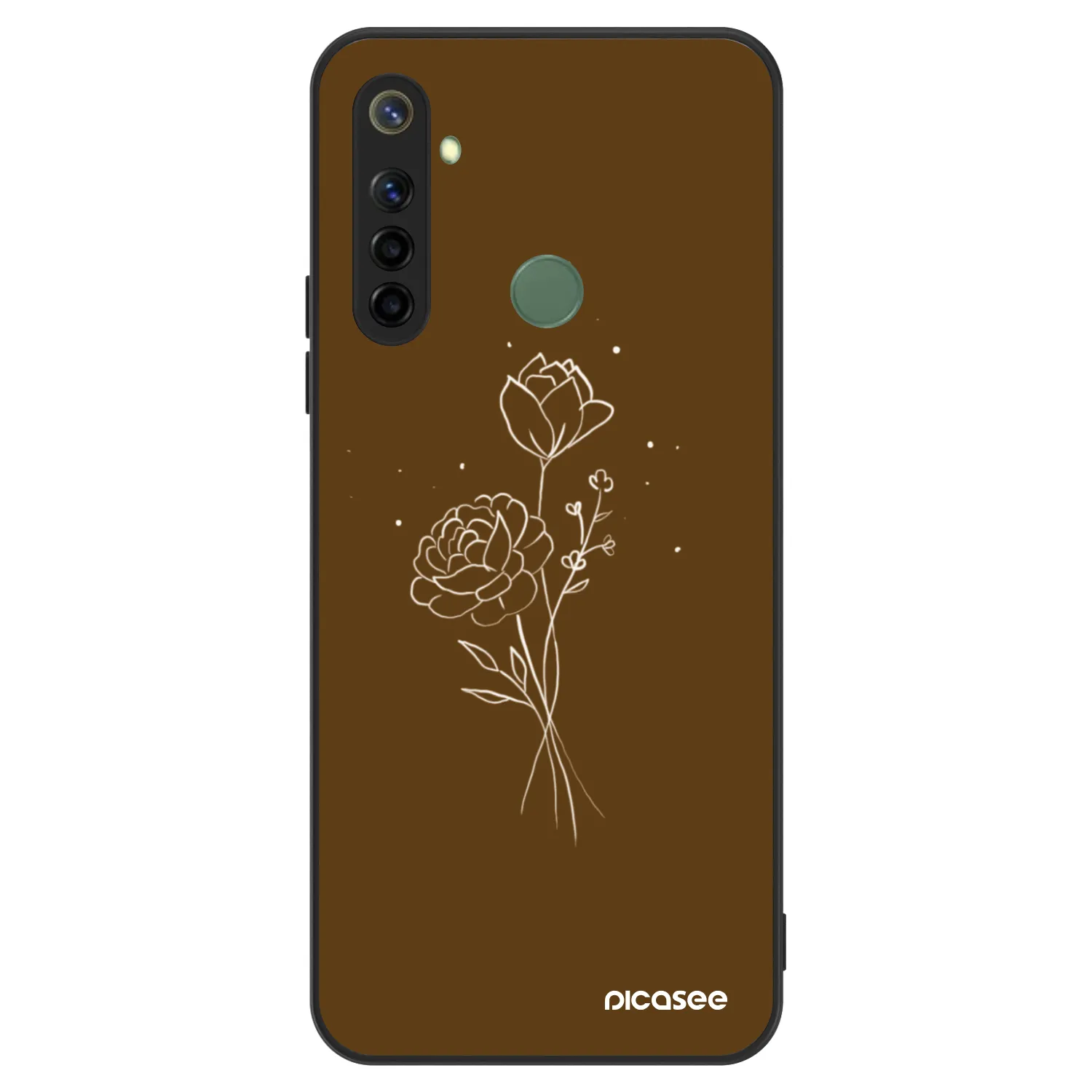 Picasee ULTIMATE CASE pro Realme 6i - Brown flowers