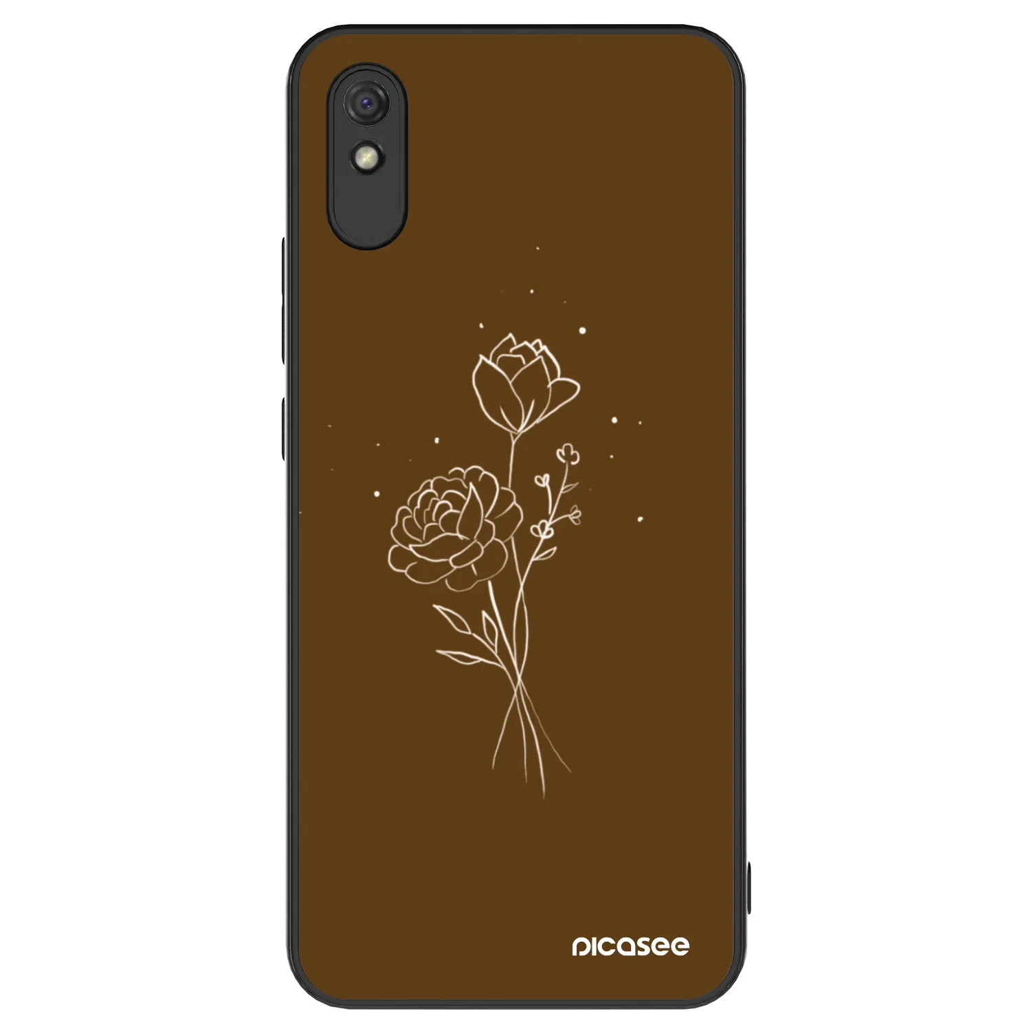 Picasee ULTIMATE CASE pro Xiaomi Redmi 9AT - Brown flowers