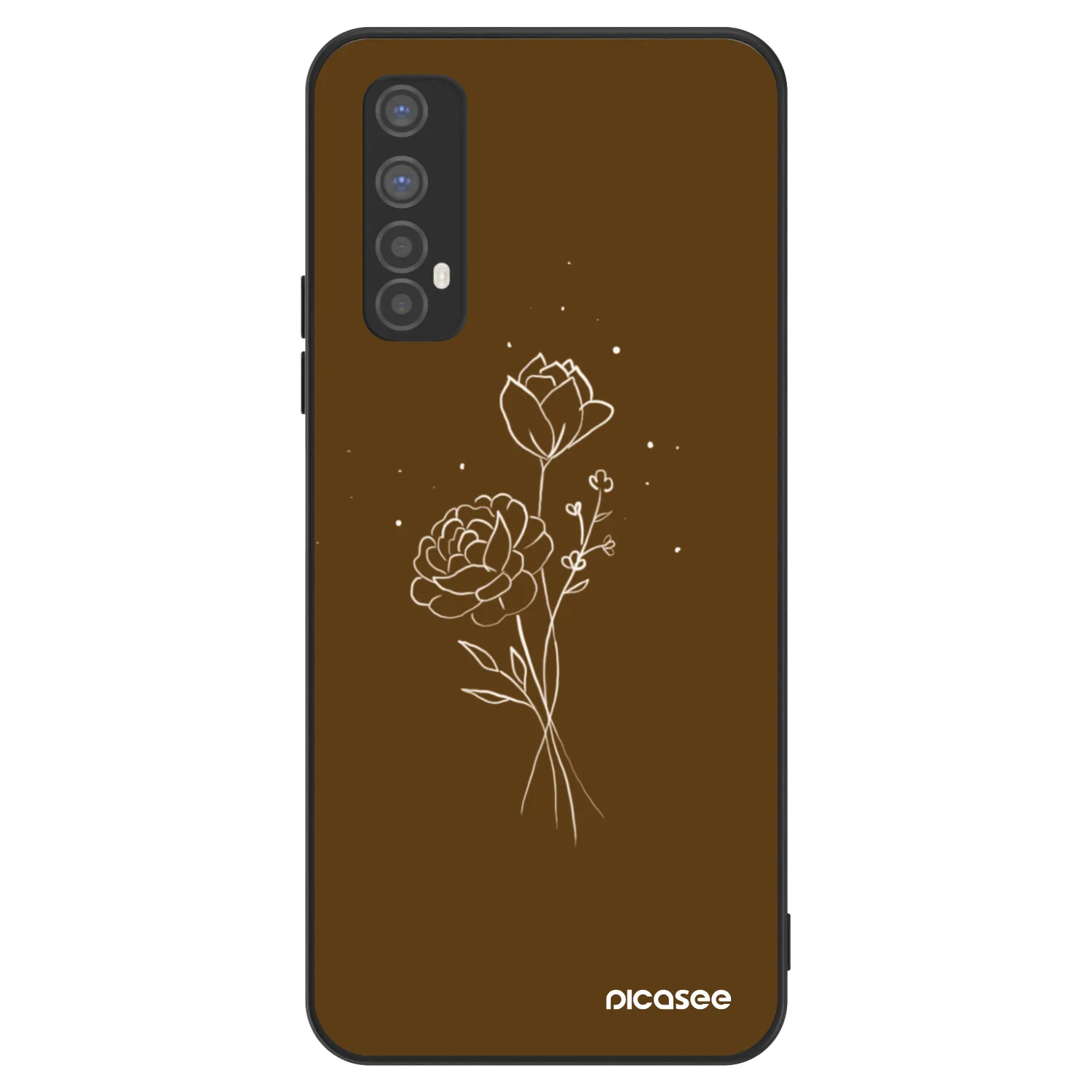 Picasee ULTIMATE CASE pro Realme 7 - Brown flowers