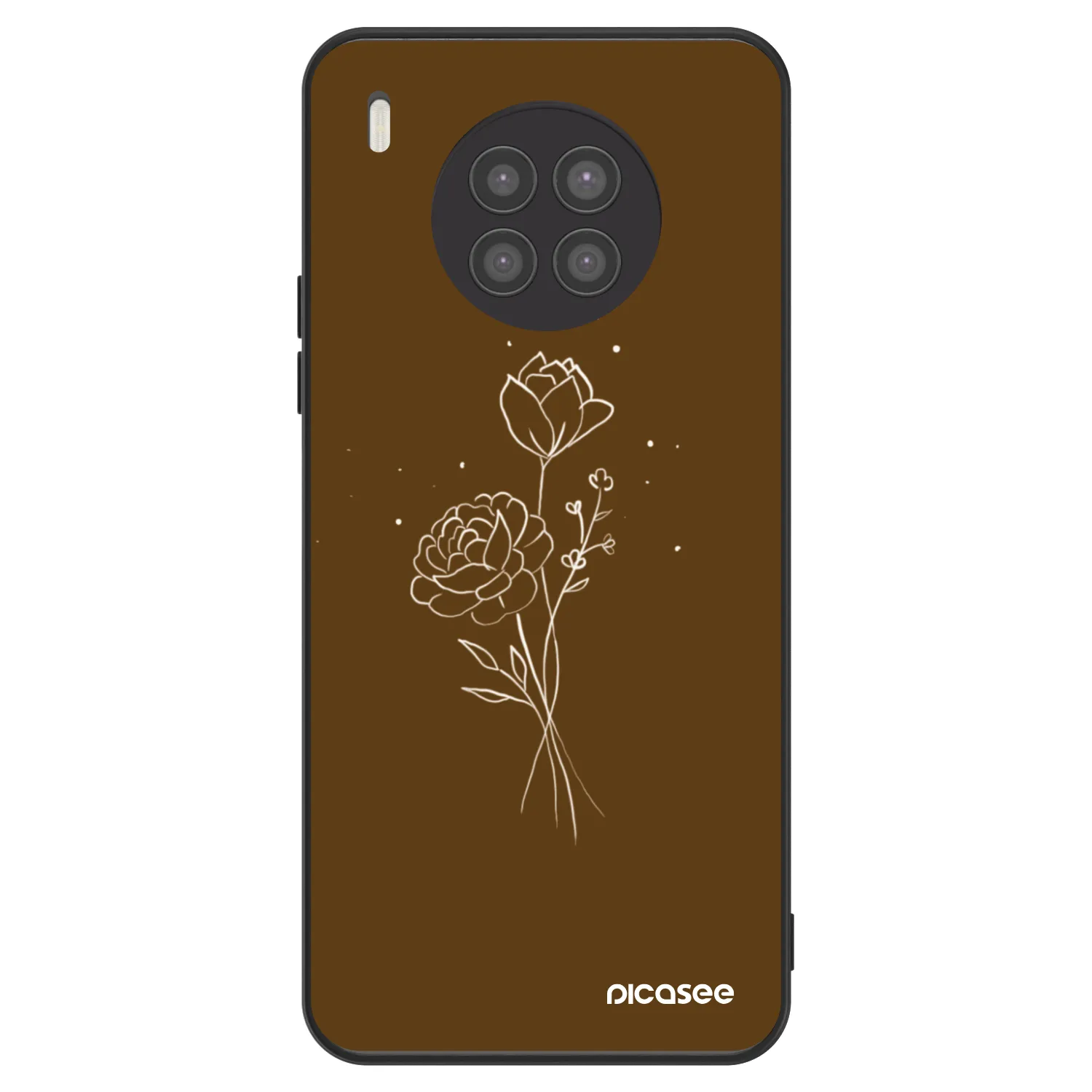 Picasee ULTIMATE CASE pro Huawei Nova 8i - Brown flowers