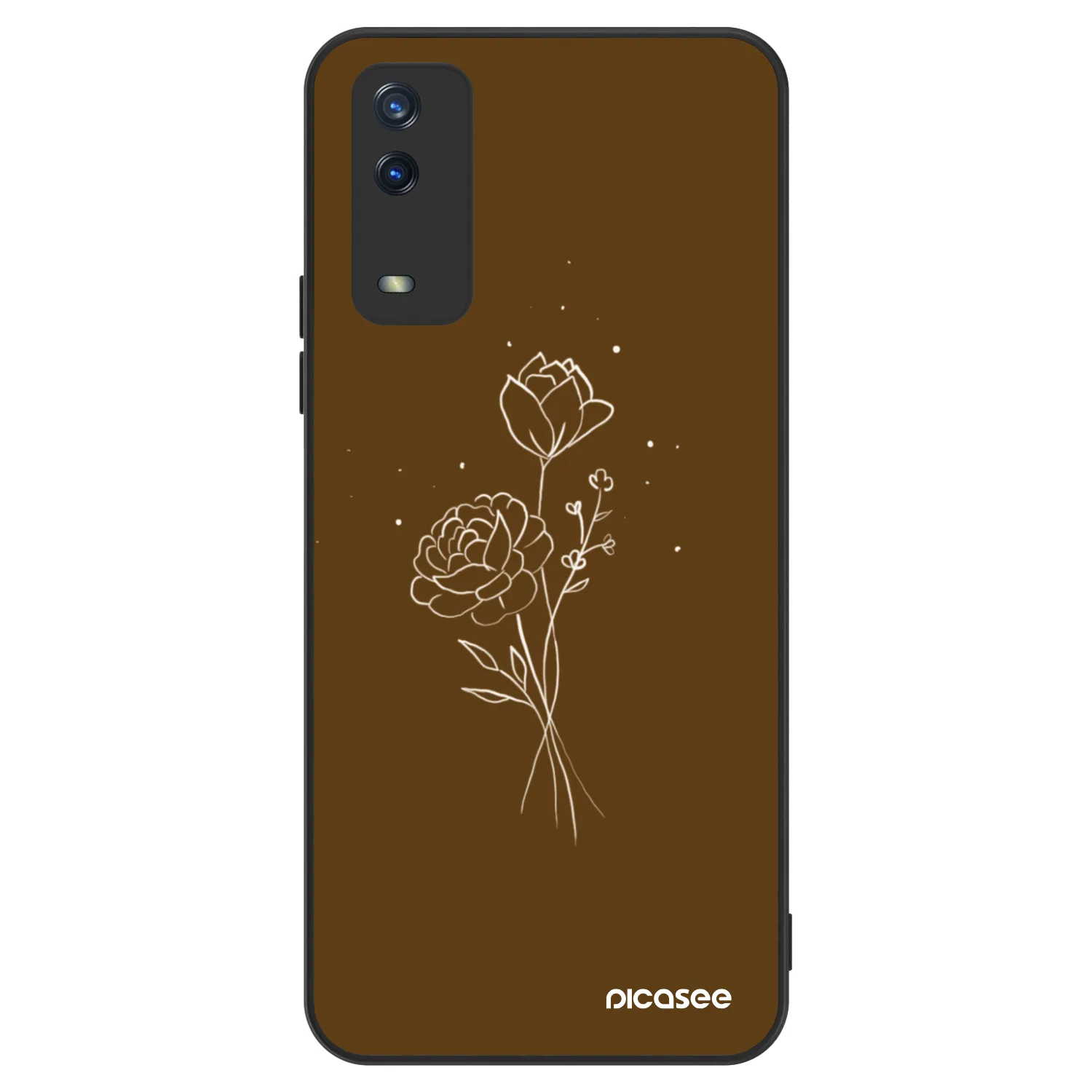 Picasee ULTIMATE CASE pro Vivo Y11s - Brown flowers
