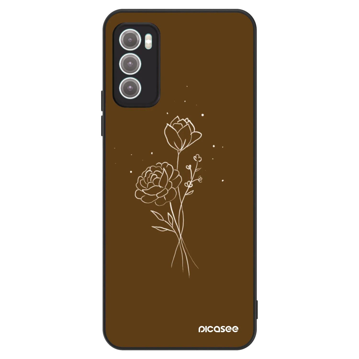 Picasee ULTIMATE CASE pro Motorola Moto G60 - Brown flowers