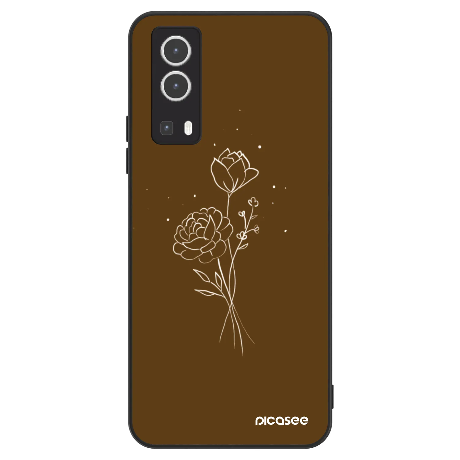 Picasee ULTIMATE CASE pro Vivo Y72 5G - Brown flowers
