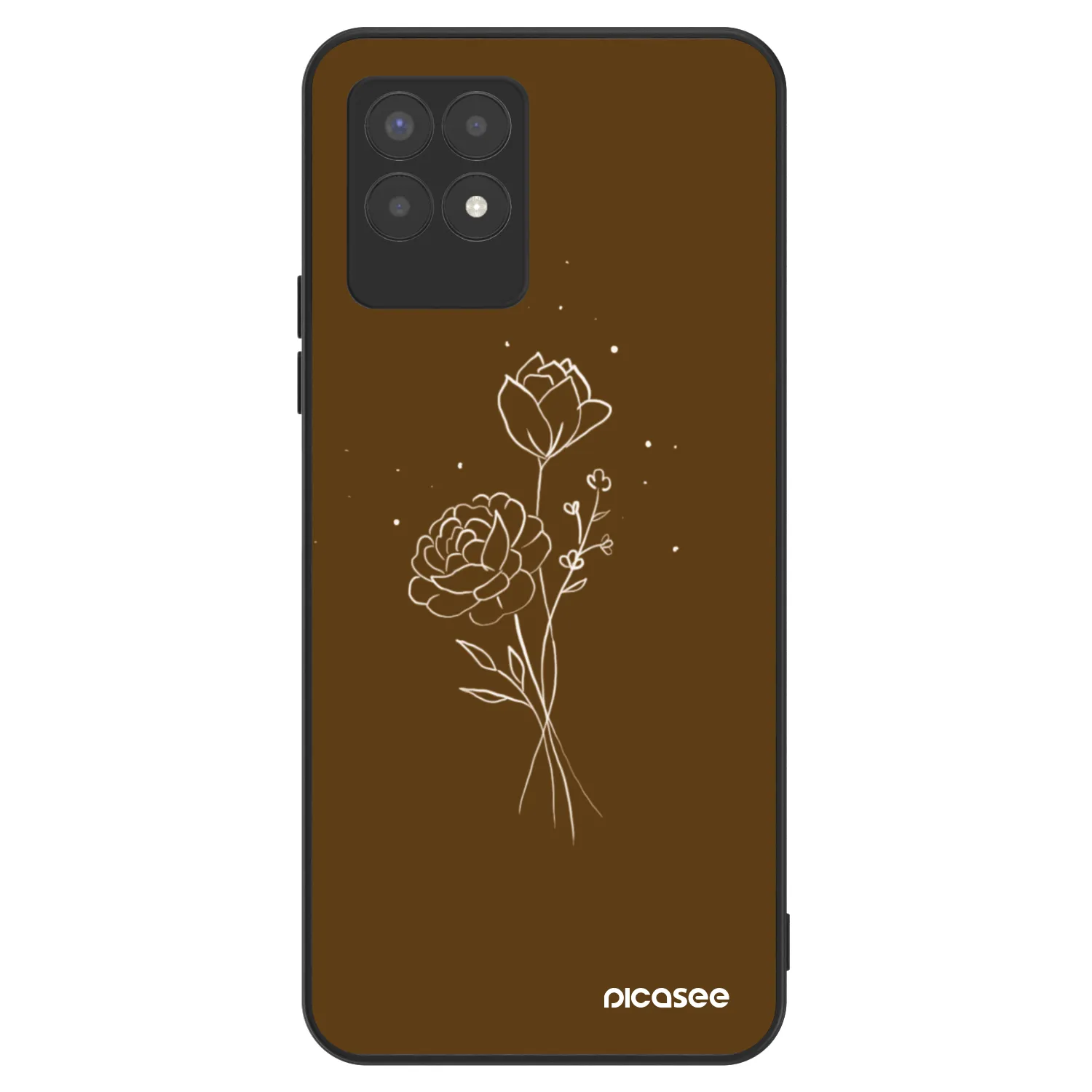 Picasee ULTIMATE CASE pro Realme 8i - Brown flowers