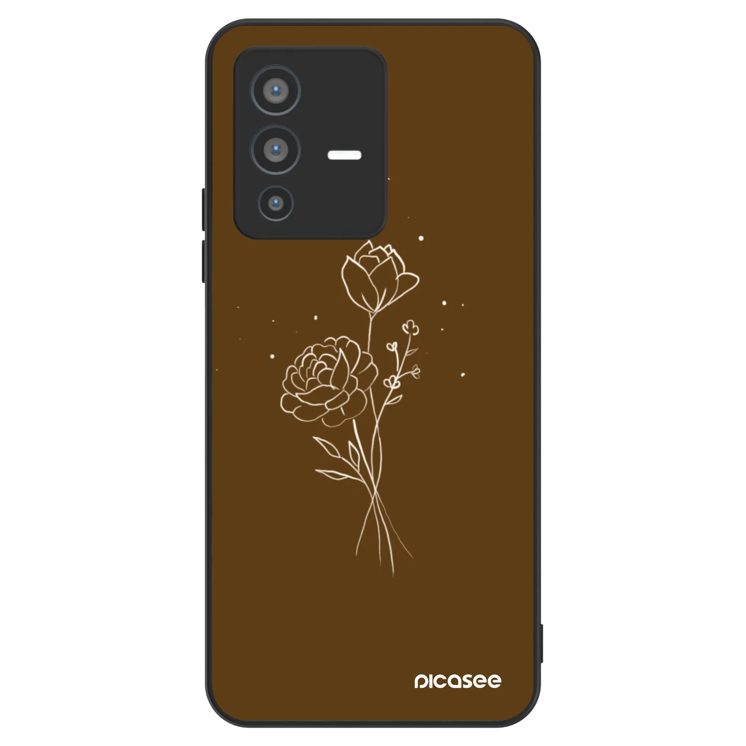 Picasee ULTIMATE CASE pro Vivo V23 5G - Brown flowers