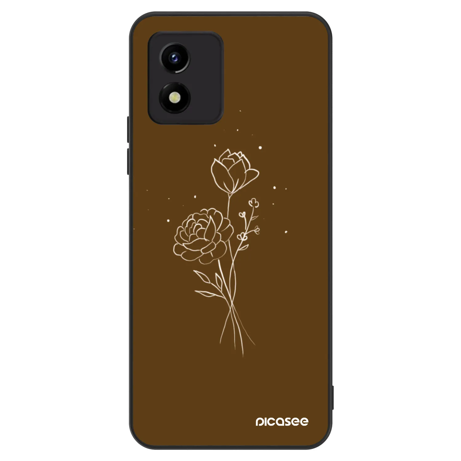 Picasee ULTIMATE CASE pro Vivo Y01 - Brown flowers