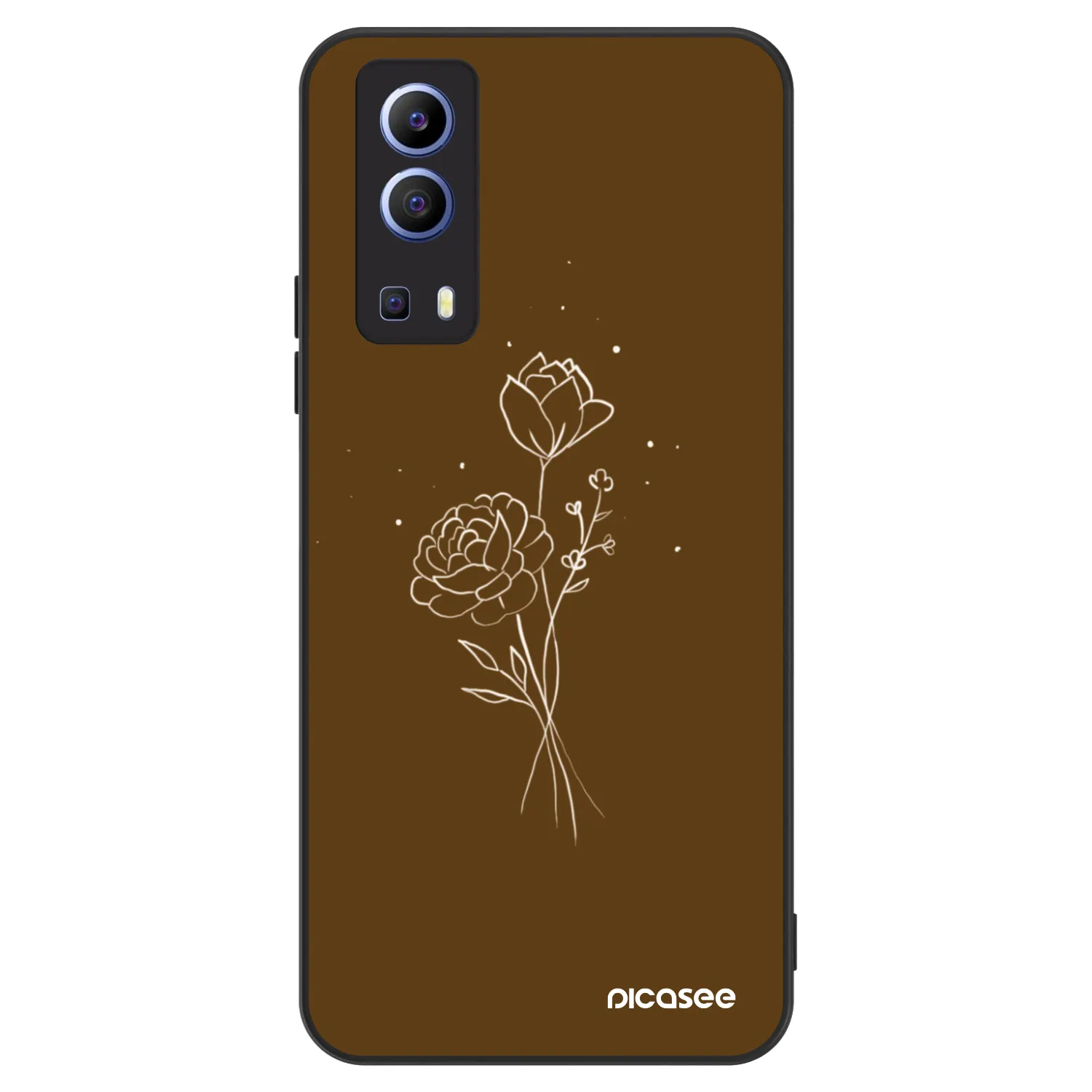Picasee ULTIMATE CASE pro Vivo Y52 5G - Brown flowers