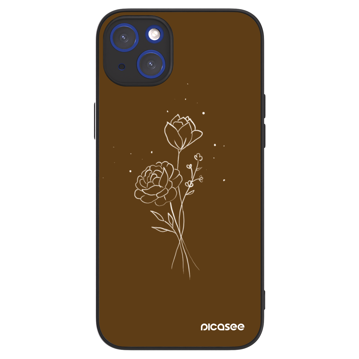 Picasee ULTIMATE CASE pro Apple iPhone 14 Plus - Brown flowers