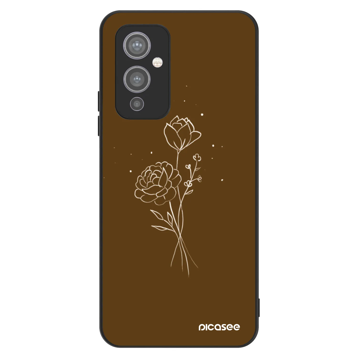 Picasee ULTIMATE CASE pro OnePlus 9 - Brown flowers