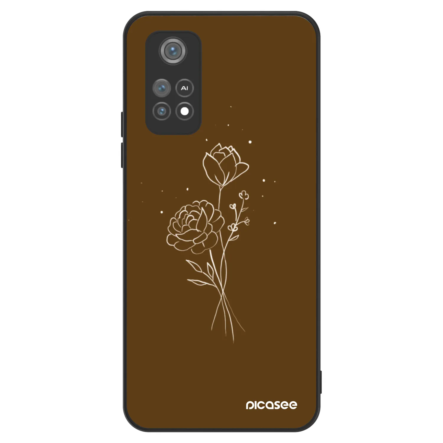 Picasee ULTIMATE CASE pro Xiaomi Poco M4 Pro - Brown flowers