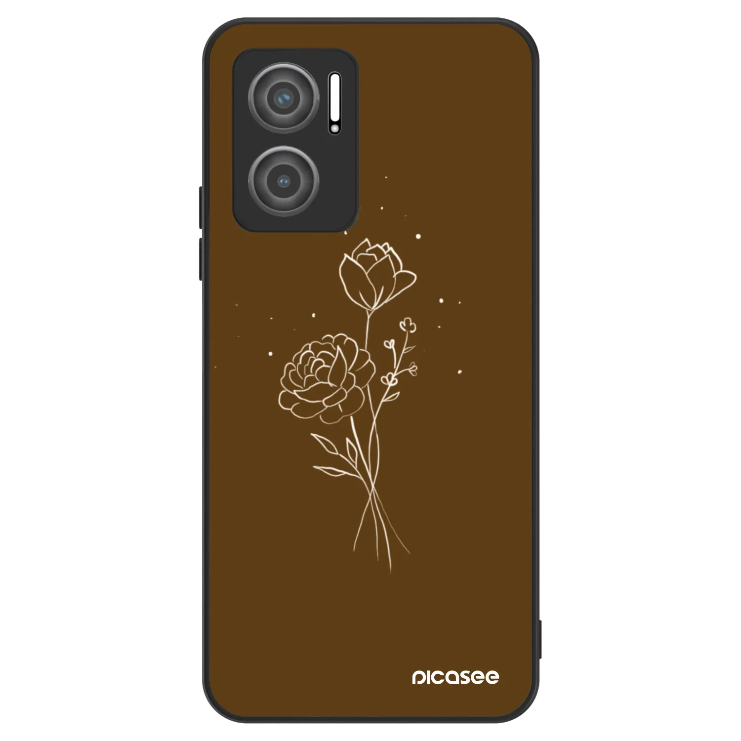 Picasee ULTIMATE CASE pro Xiaomi Redmi 10 5G - Brown flowers