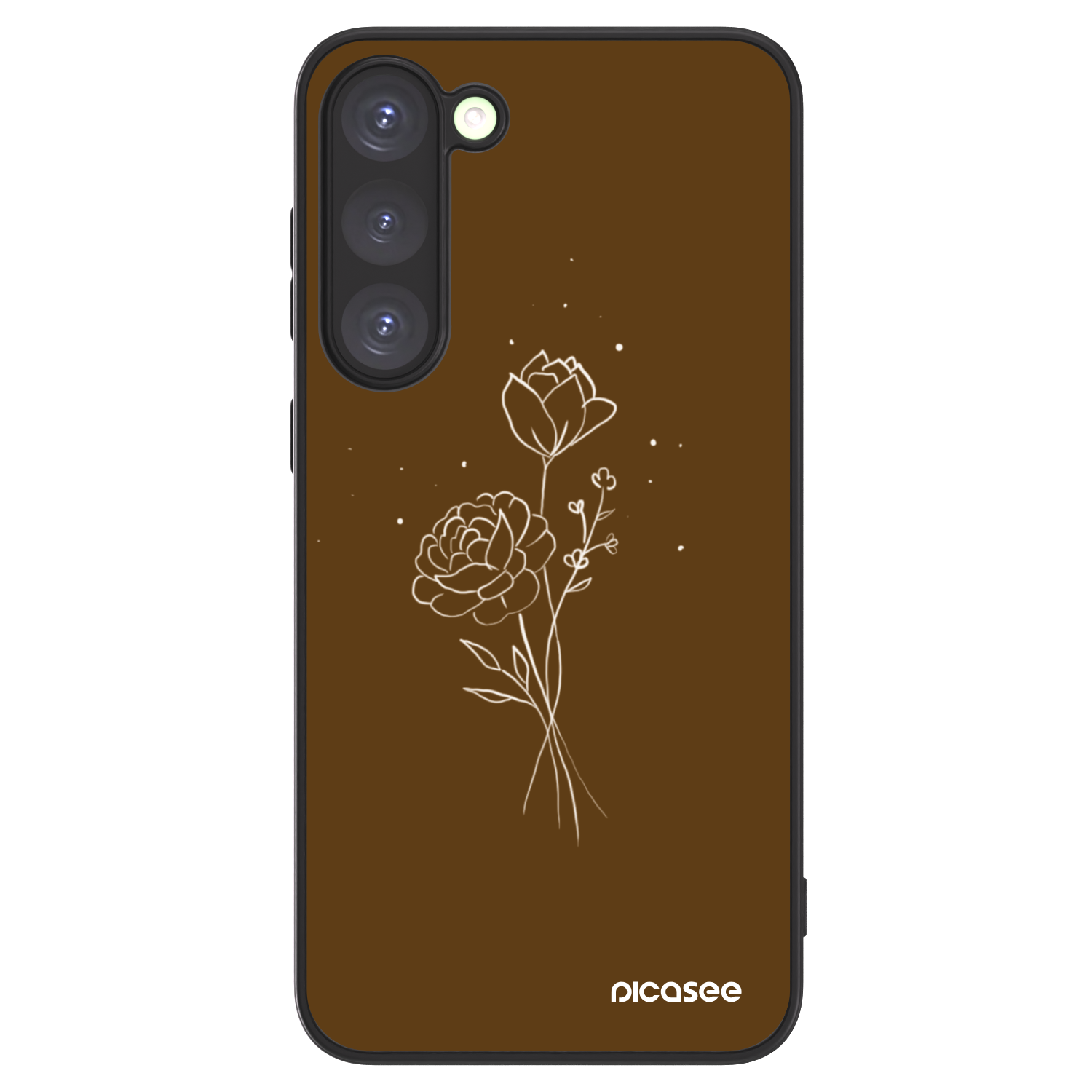 Picasee ULTIMATE CASE pro Samsung Galaxy S23+ 5G - Brown flowers