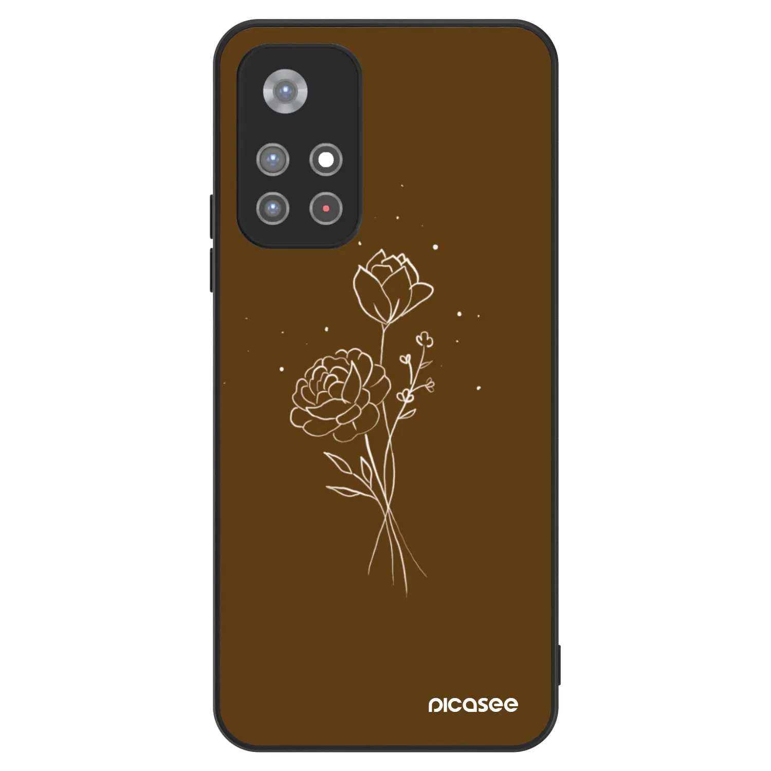 Picasee ULTIMATE CASE pro Xiaomi Redmi Note 11S 5G - Brown flowers