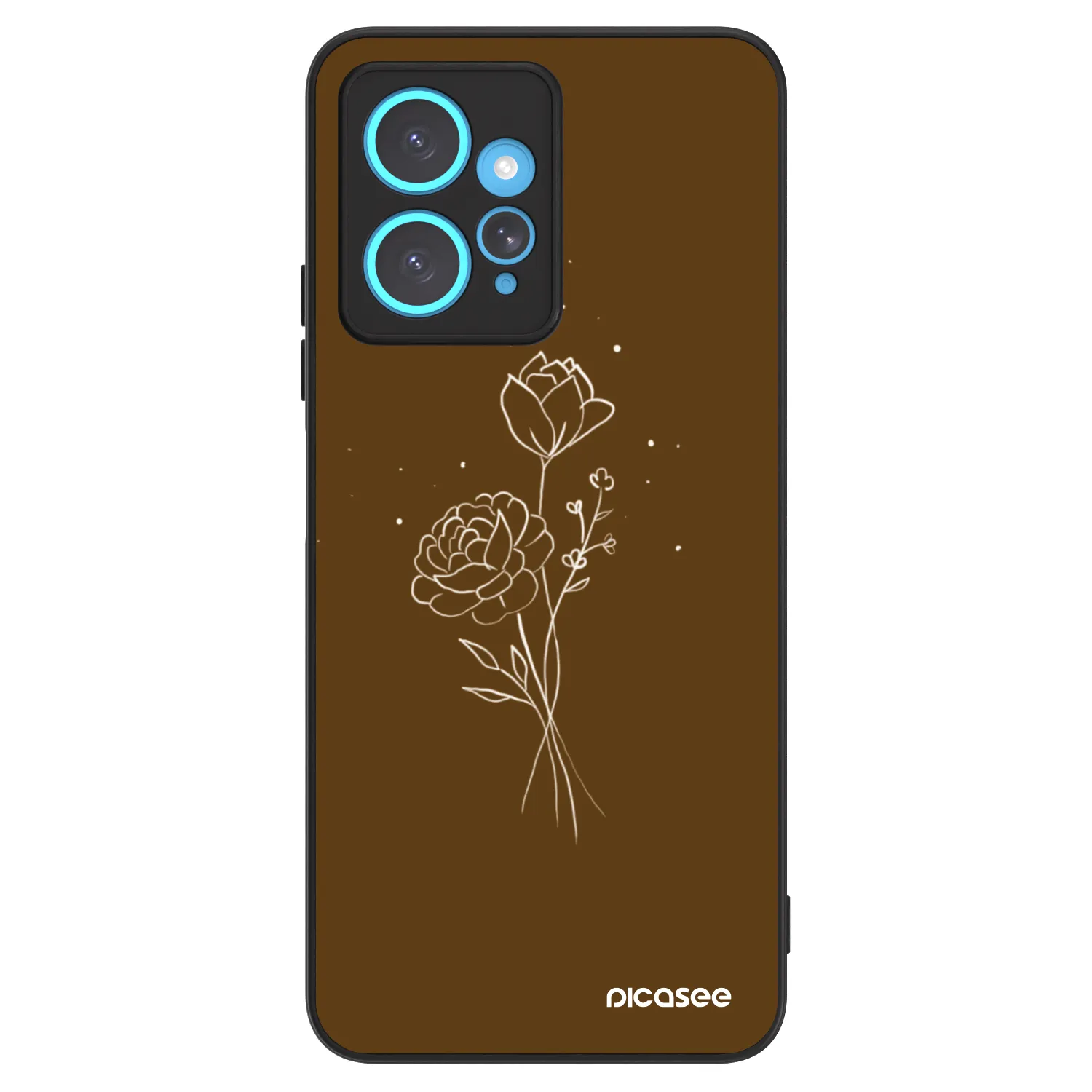 Picasee ULTIMATE CASE pro Xiaomi Redmi Note 12 4G - Brown flowers