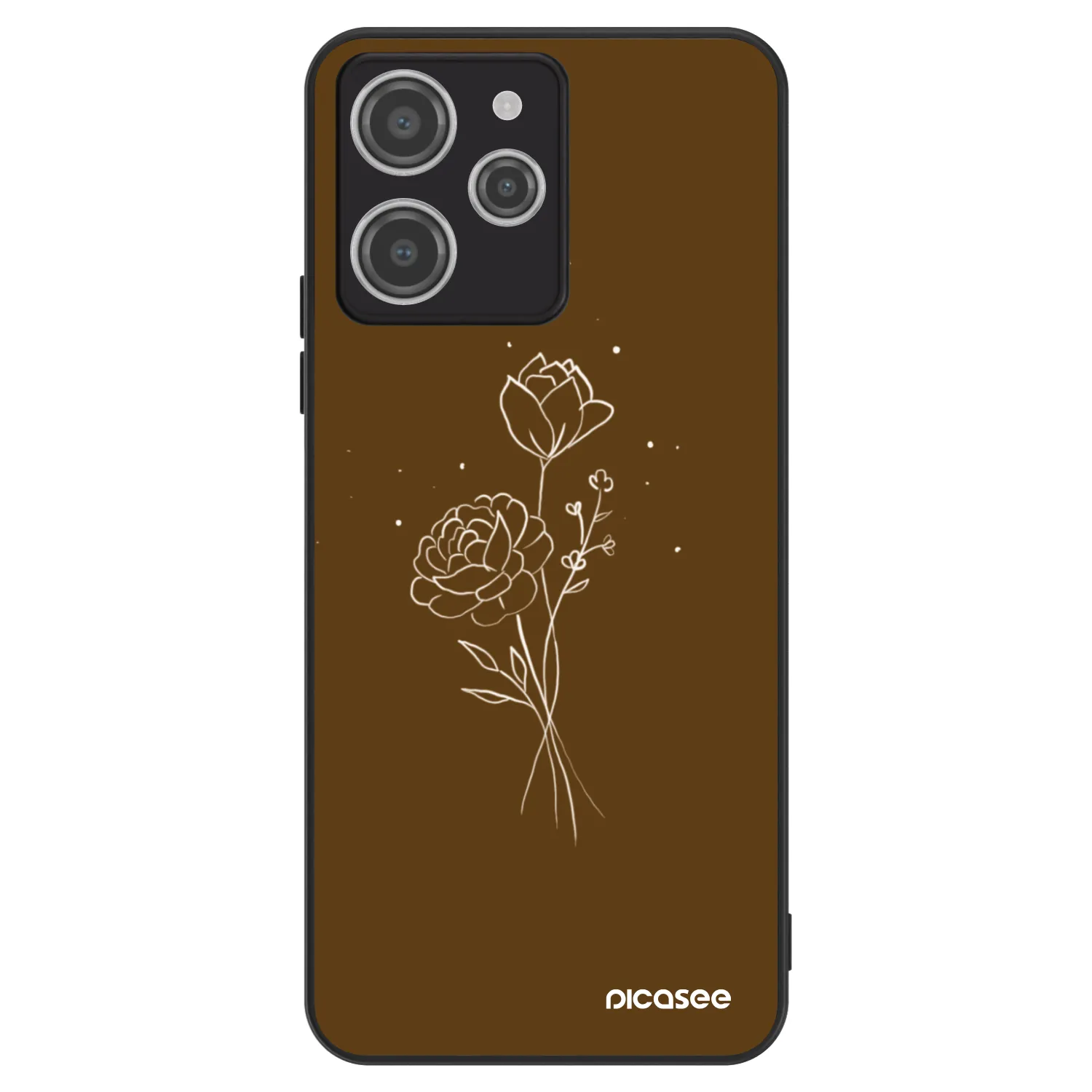 ULTIMATE CASE pro Xiaomi Redmi 12 4G - Brown flowers