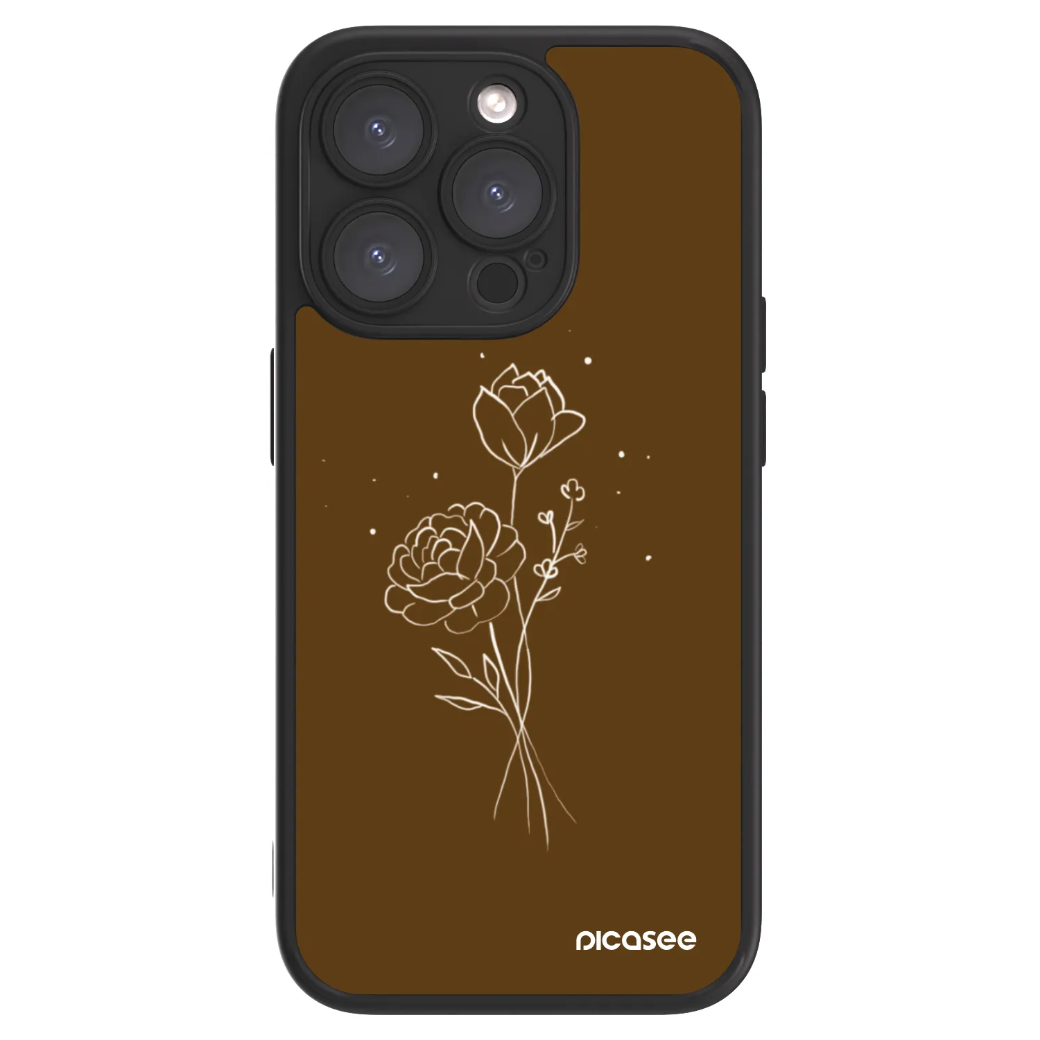 ULTIMATE CASE MagSafe pro Apple iPhone 15 Pro - Brown flowers