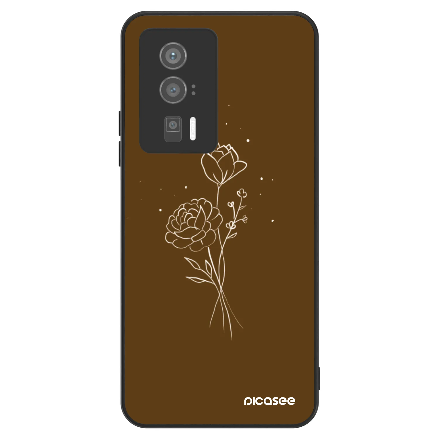 Picasee ULTIMATE CASE pro Xiaomi Poco F5 Pro 5G - Brown flowers