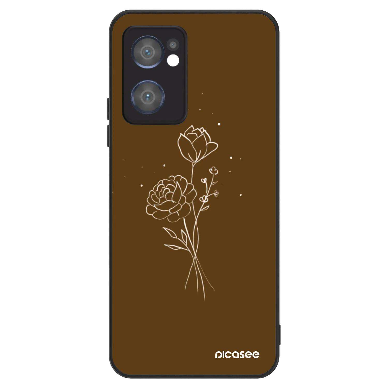 Picasee ULTIMATE CASE pro OPPO Reno 7 5G - Brown flowers