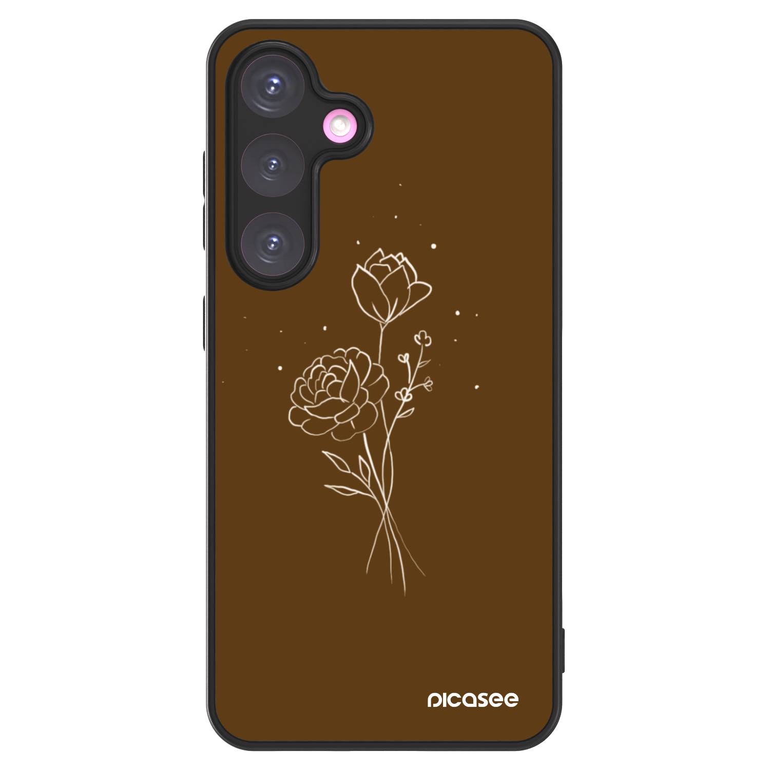 Picasee ULTIMATE CASE pro Samsung Galaxy S24+ S926B 5G - Brown flowers