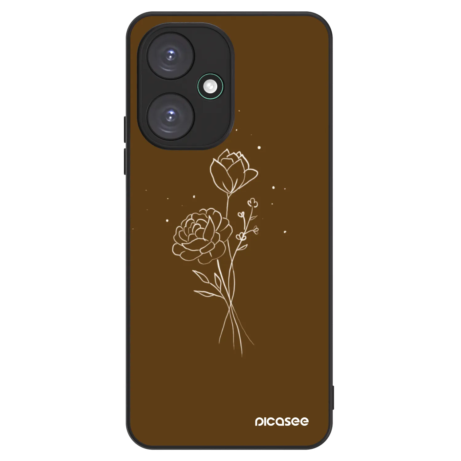 Picasee ULTIMATE CASE pro Xiaomi Redmi 13C 5G - Brown flowers