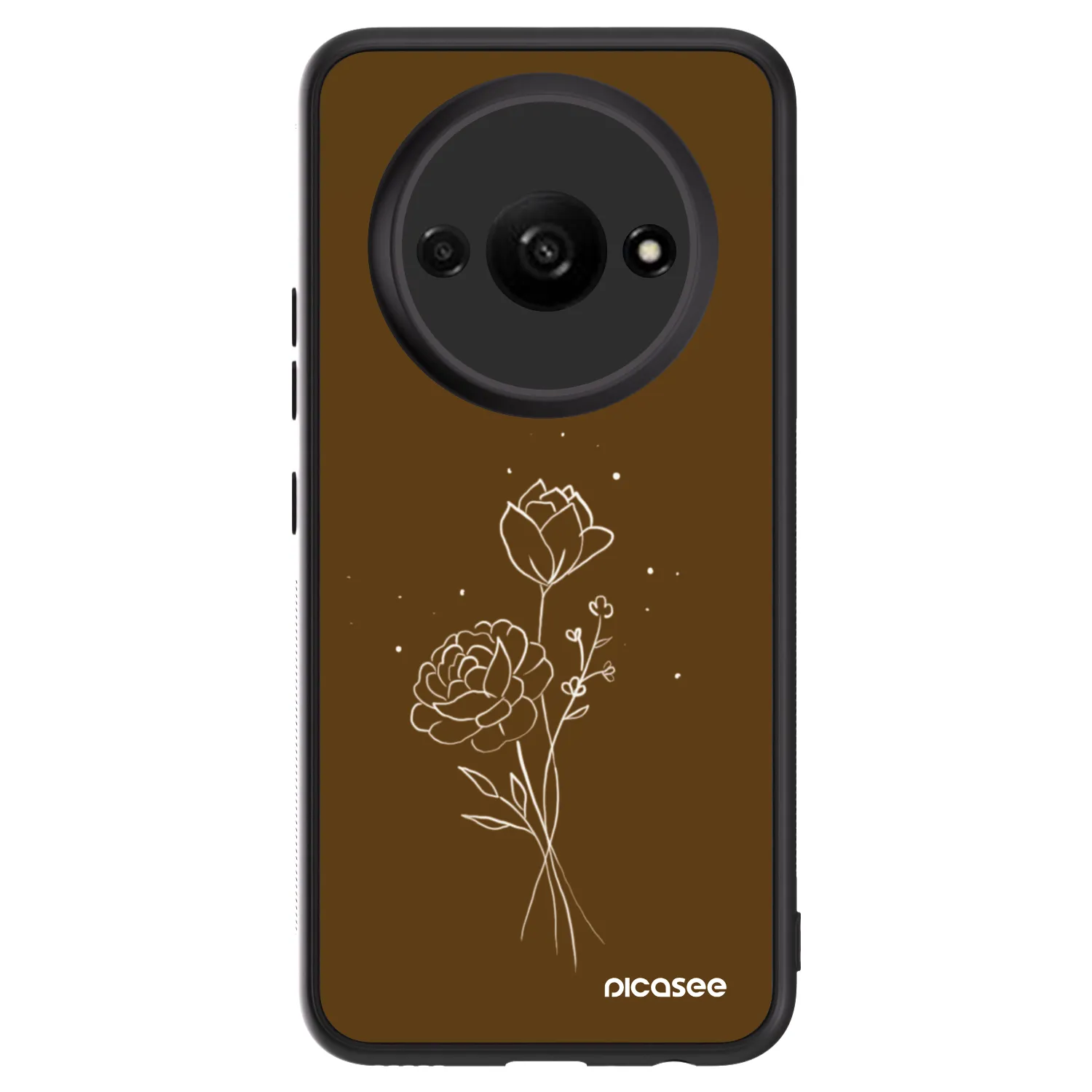 Picasee ULTIMATE CASE pro Xiaomi Redmi A3 - Brown flowers