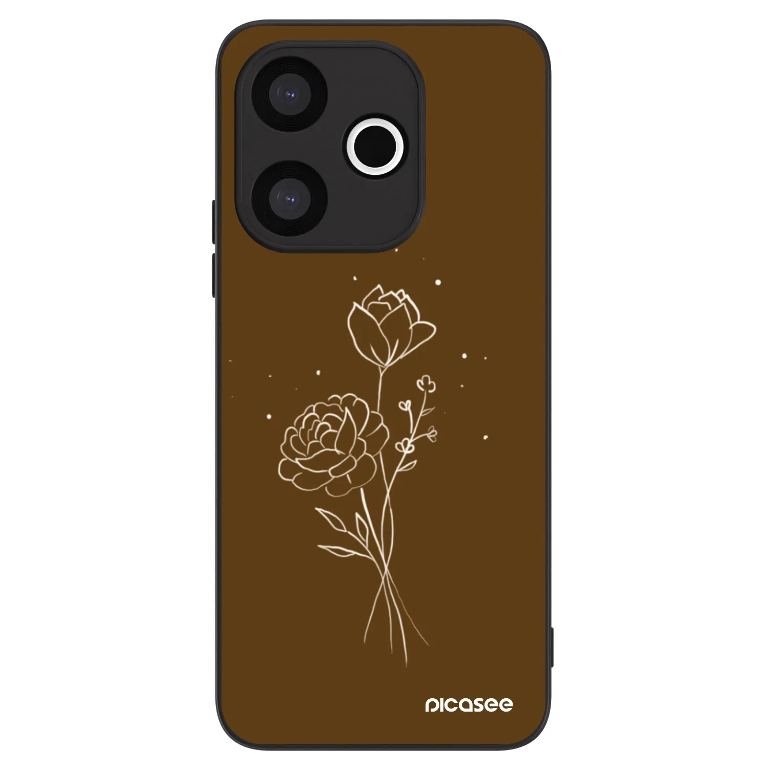 ULTIMATE CASE pro Xiaomi Redmi 13 4G - Brown flowers