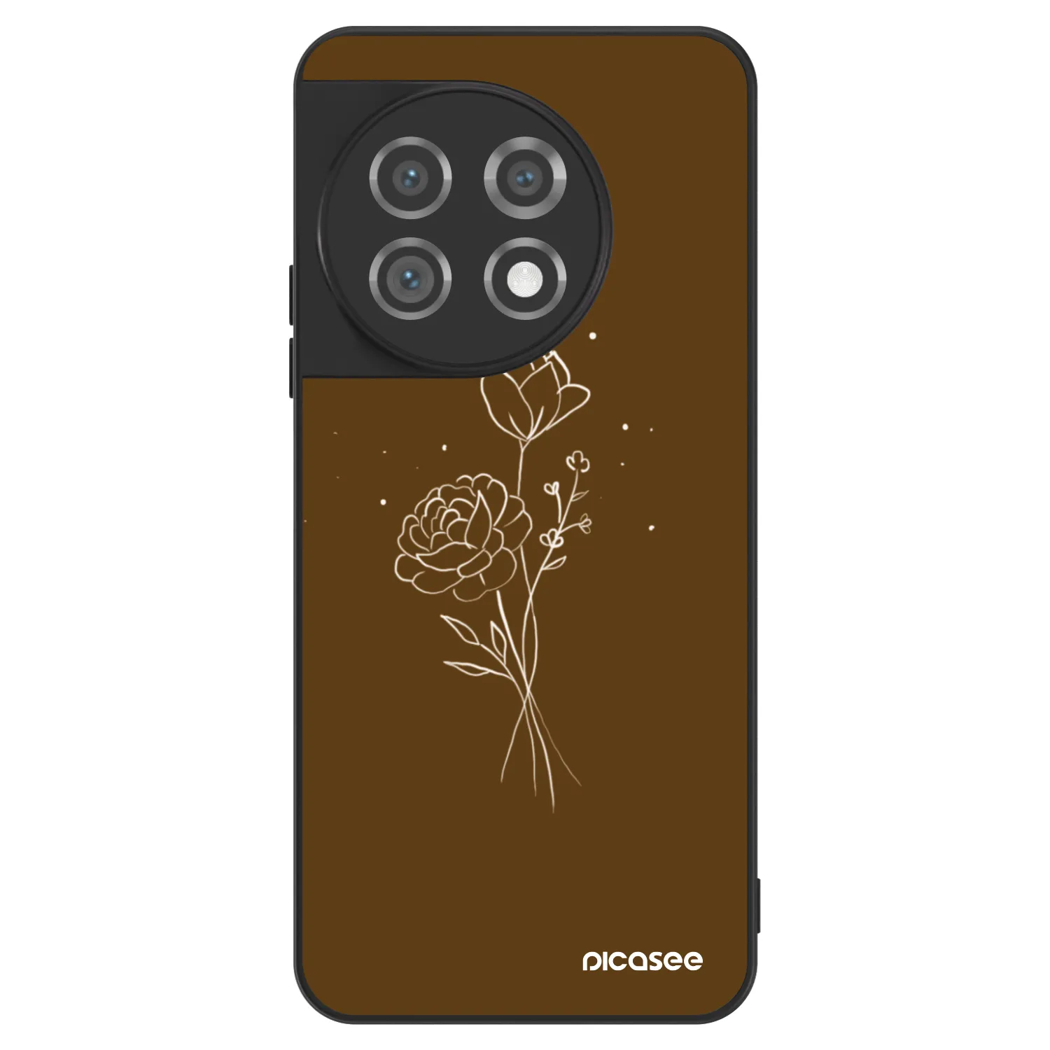 Picasee ULTIMATE CASE pro OnePlus 11 5G - Brown flowers