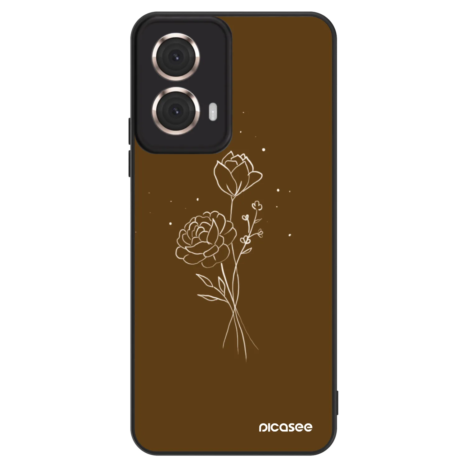 Picasee ULTIMATE CASE pro Motorola Moto G85 - Brown flowers