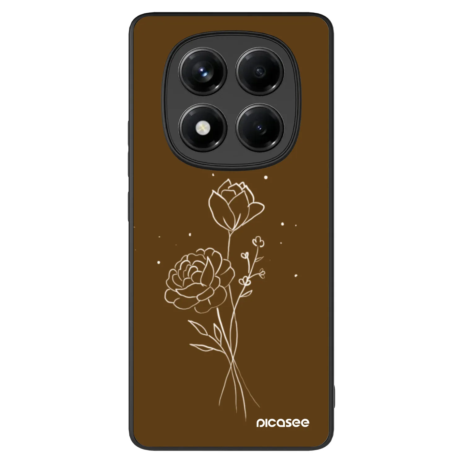 Picasee ULTIMATE CASE pro Xiaomi Redmi Note 14 Pro+ 5G - Brown flowers