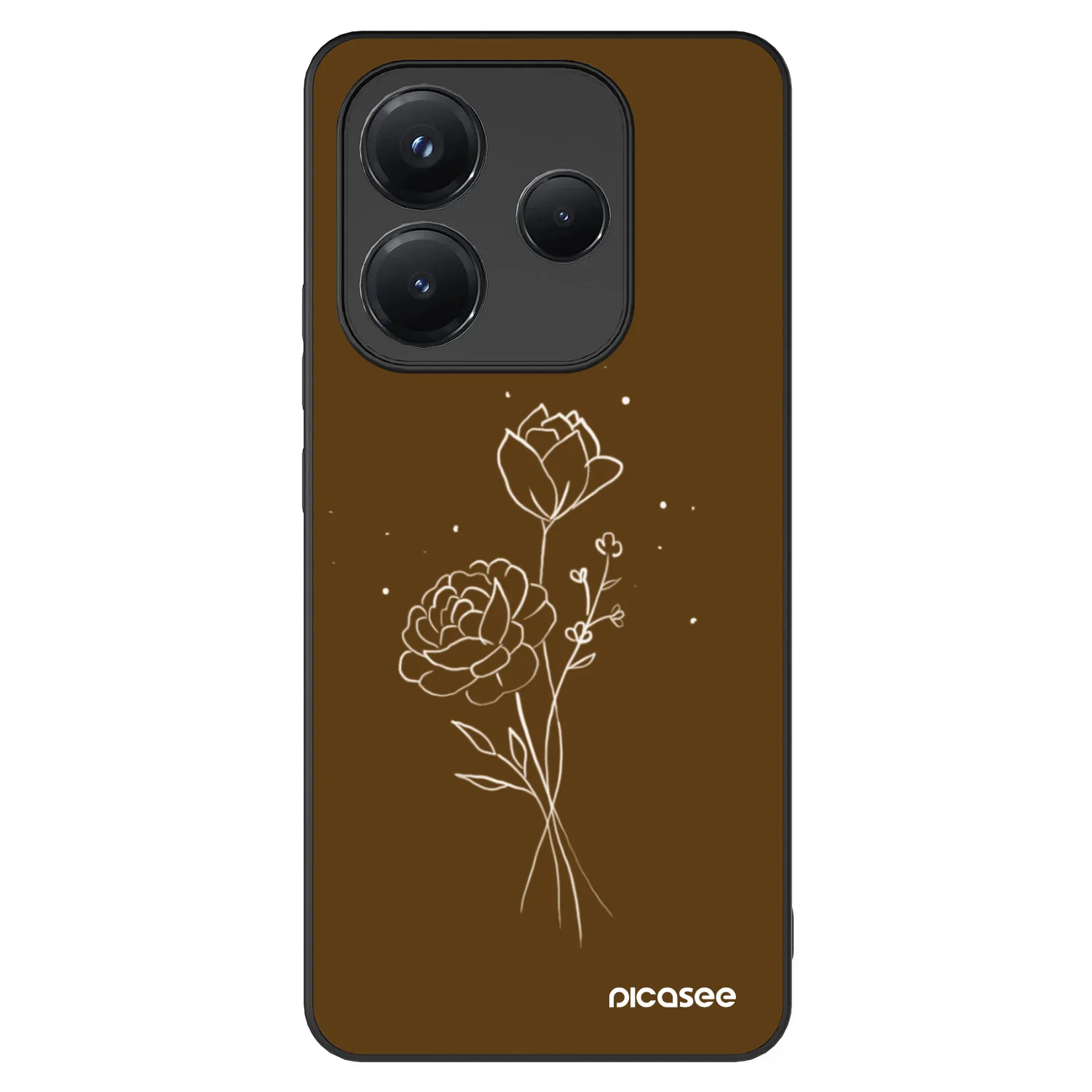 ULTIMATE CASE pro Xiaomi Redmi Note 14 5G - Brown flowers