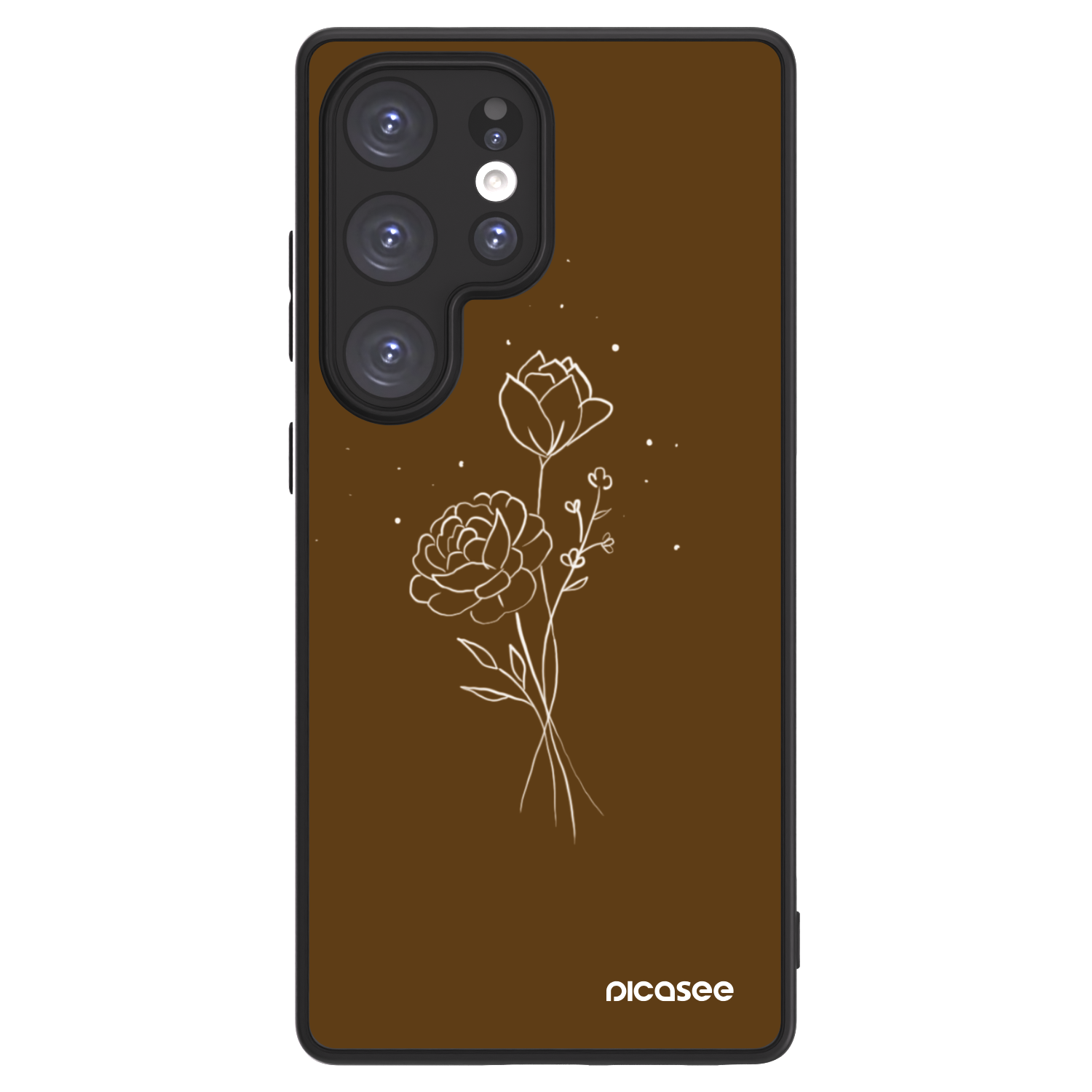 Picasee ULTIMATE CASE pro Samsung Galaxy S25 Ultra 5G - Brown flowers