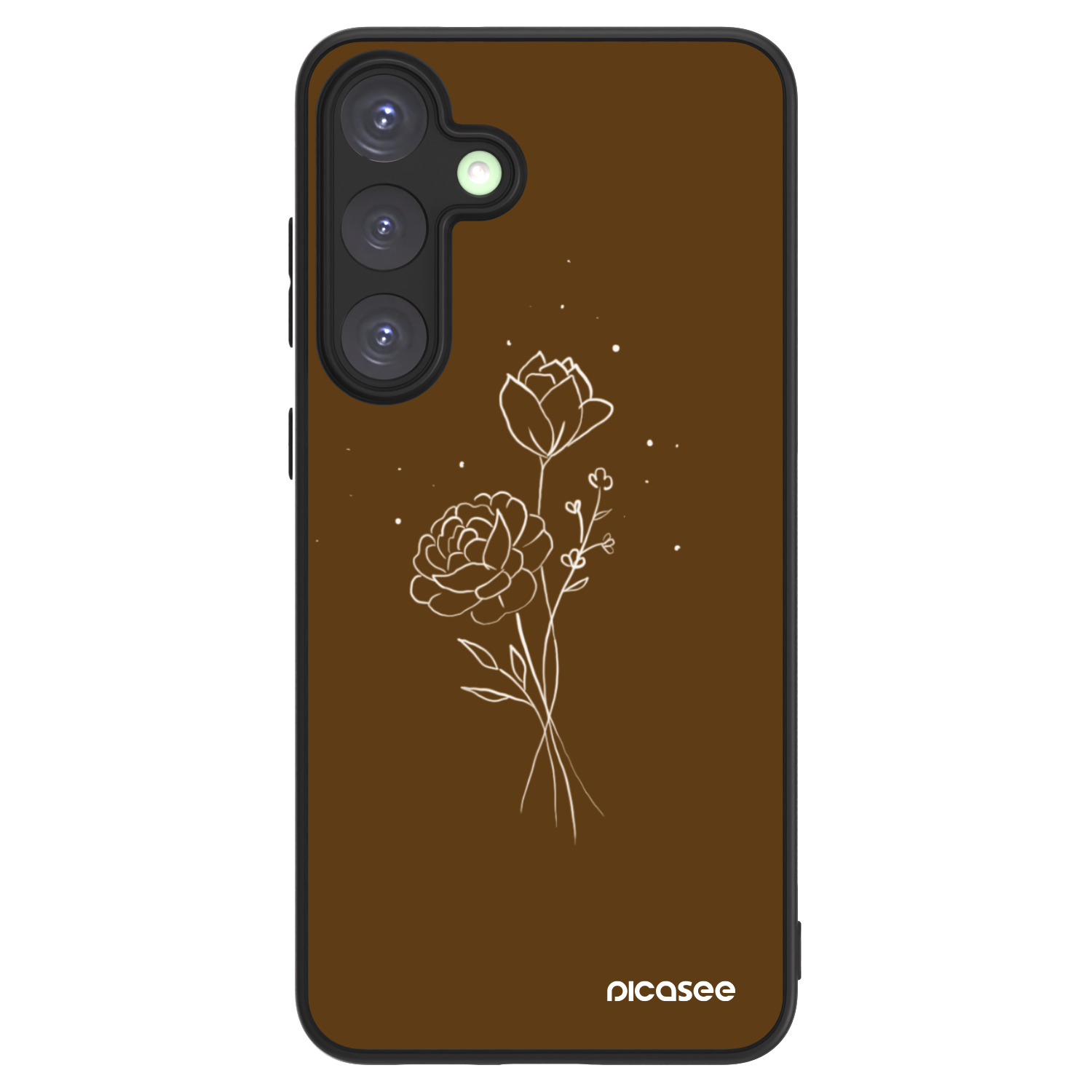 Picasee ULTIMATE CASE pro Samsung Galaxy S25+ 5G - Brown flowers