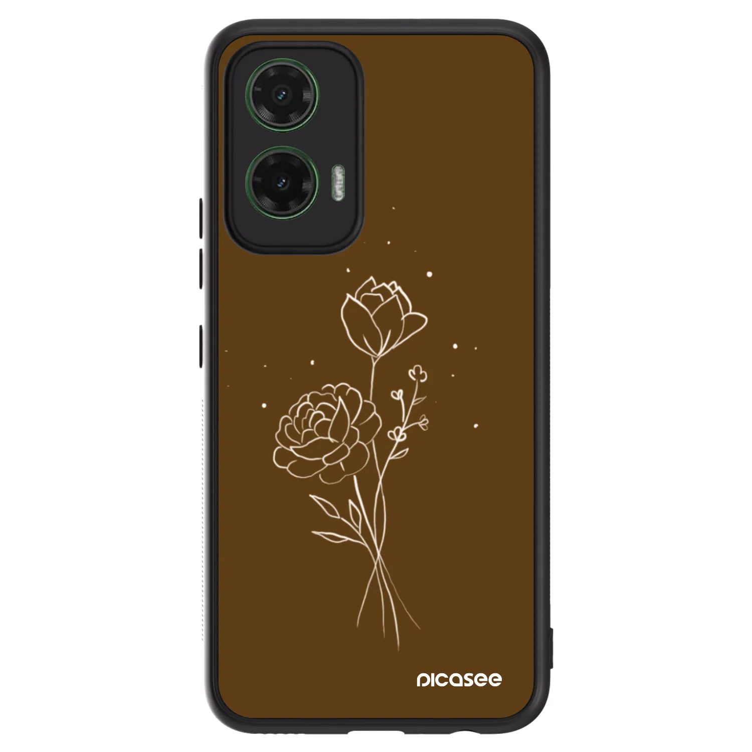 Picasee ULTIMATE CASE pro Motorola Moto G35 5G - Brown flowers