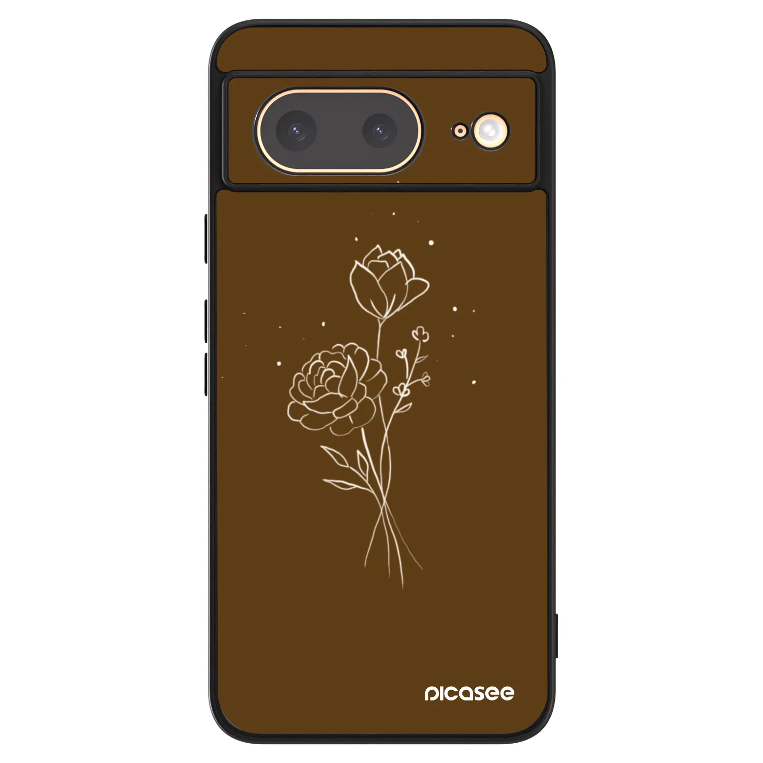 Picasee ULTIMATE CASE pro Google Pixel 8 - Brown flowers
