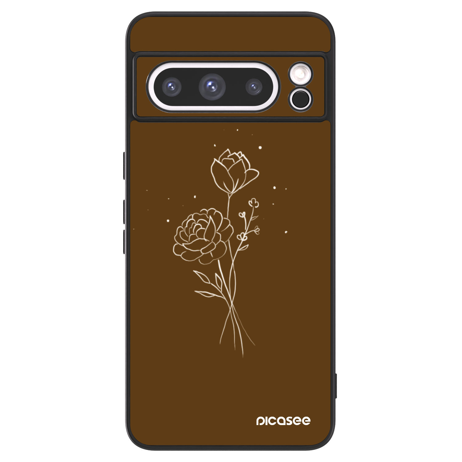 Picasee ULTIMATE CASE pro Google Pixel 8 Pro - Brown flowers
