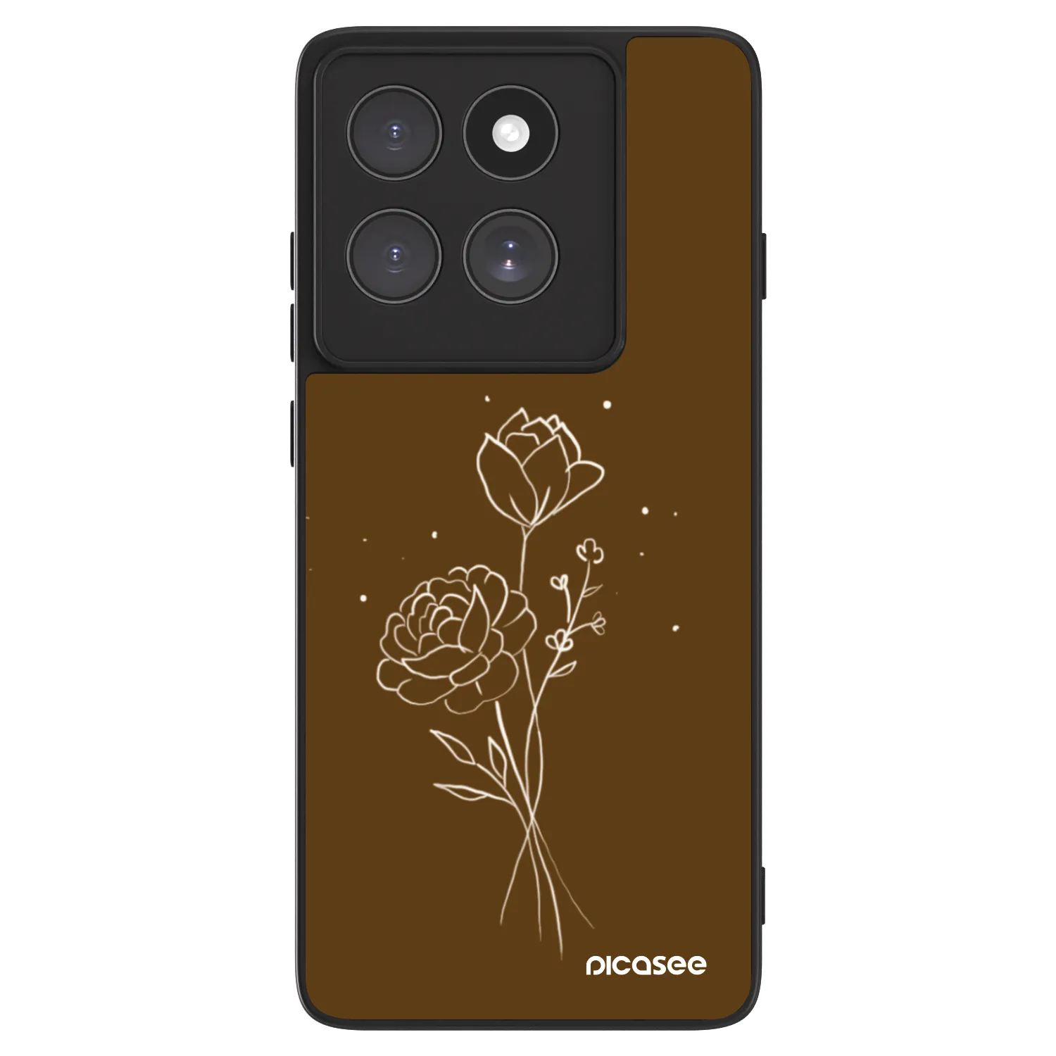 ULTIMATE CASE pro Motorola Edge 60 Fusion - Brown flowers