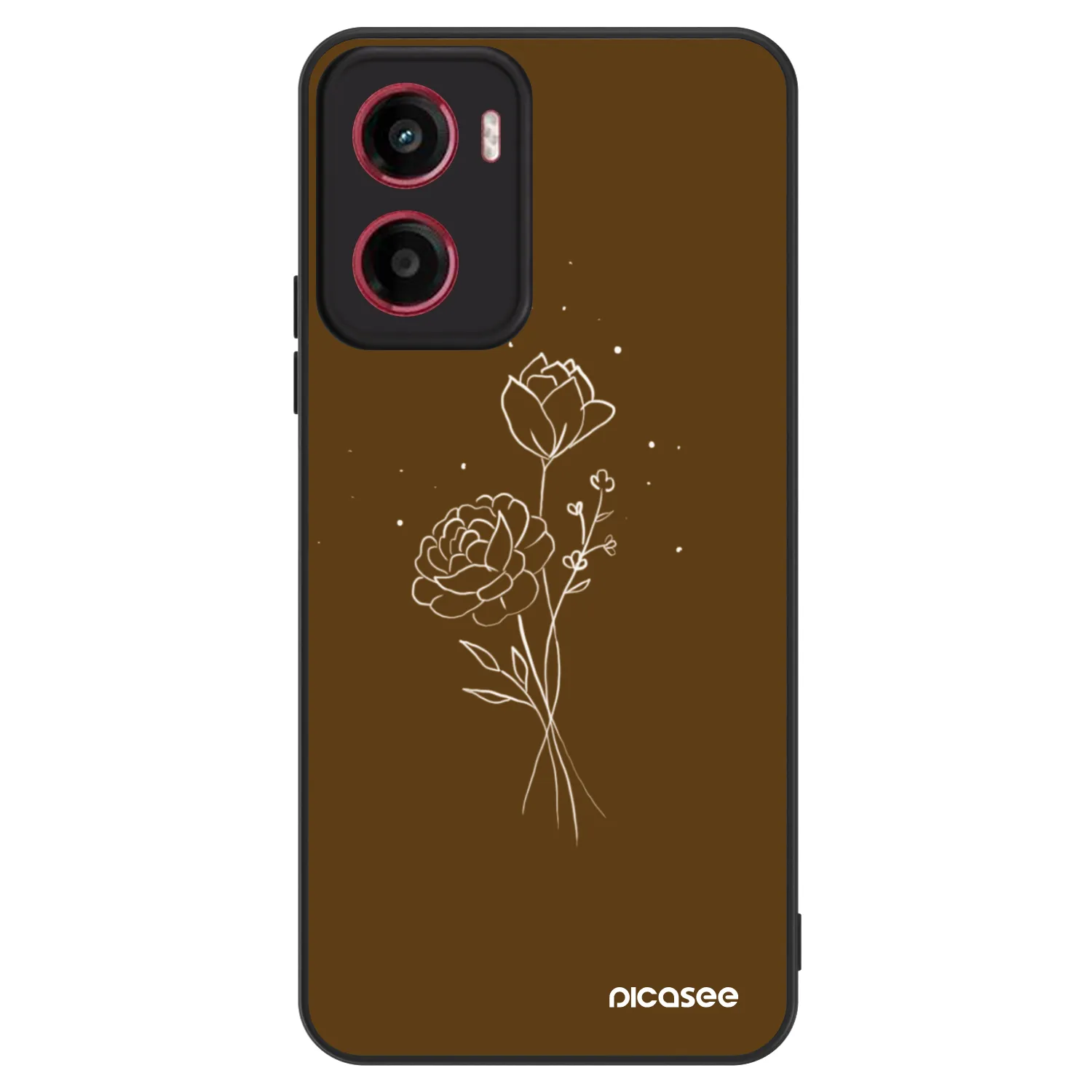 Picasee ULTIMATE CASE pro Motorola Moto G05 - Brown flowers