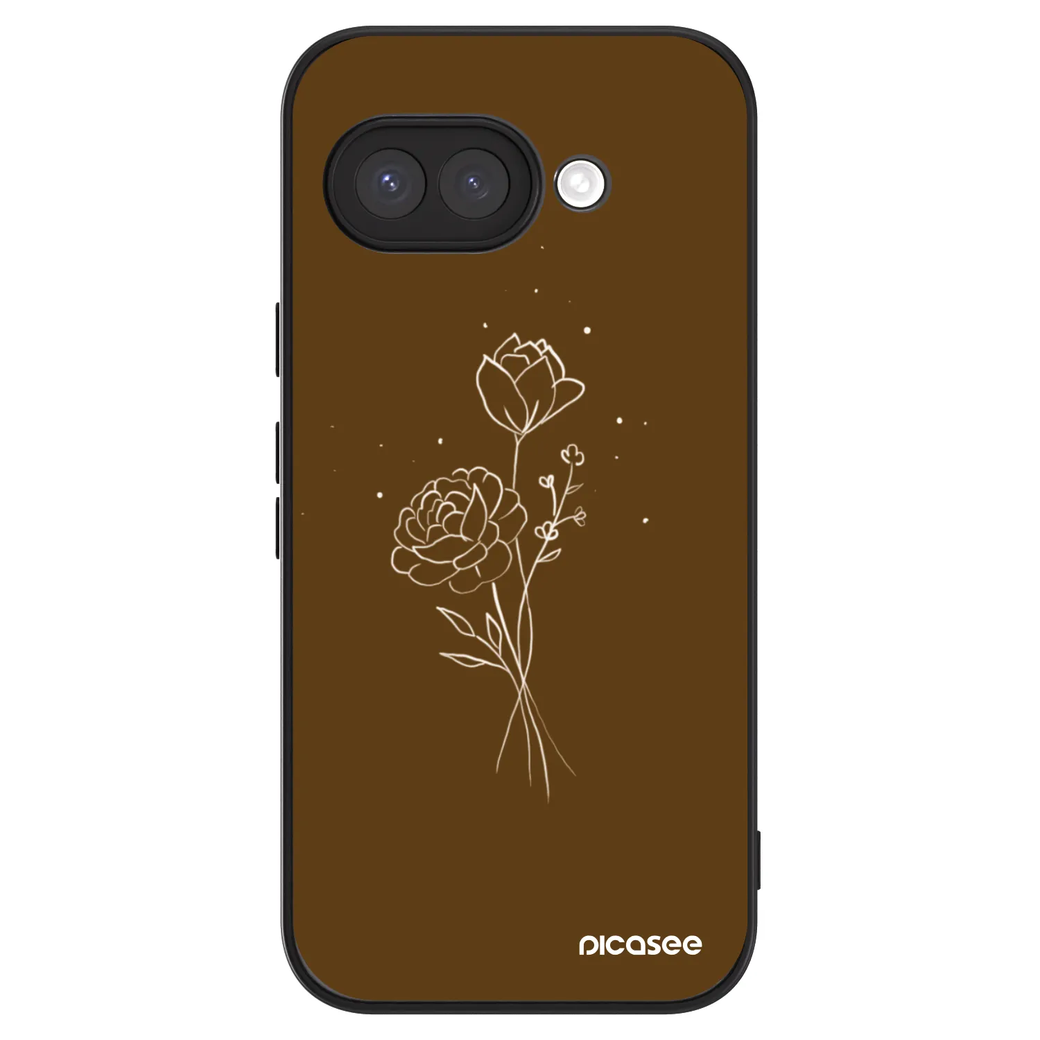 Picasee ULTIMATE CASE pro Google Pixel 9a - Brown flowers