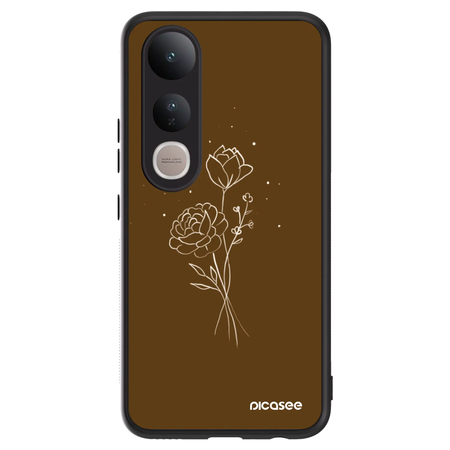 Picasee ULTIMATE CASE pro Vivo V50 Lite 5G - Brown flowers