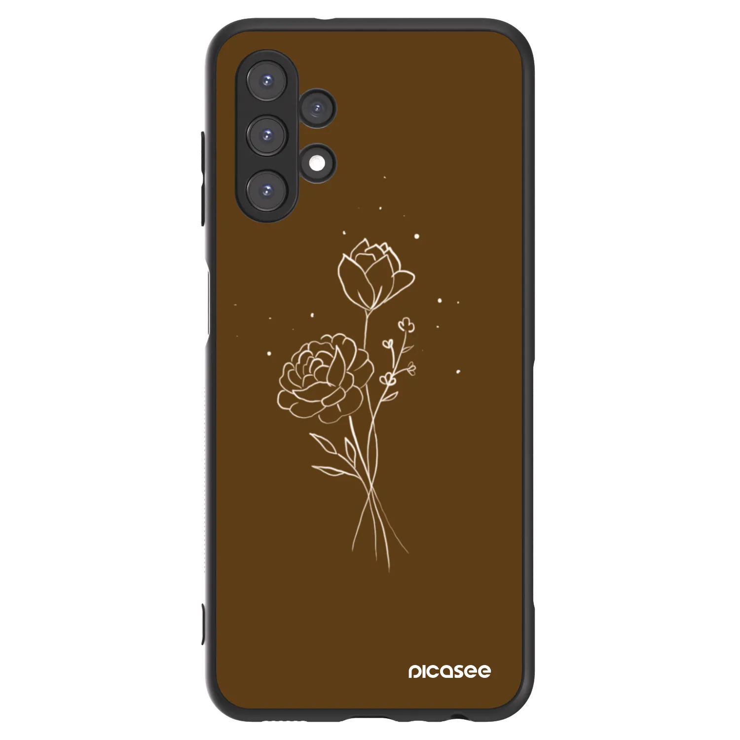 Picasee ULTIMATE CASE pro Samsung Galaxy A13 5G - Brown flowers