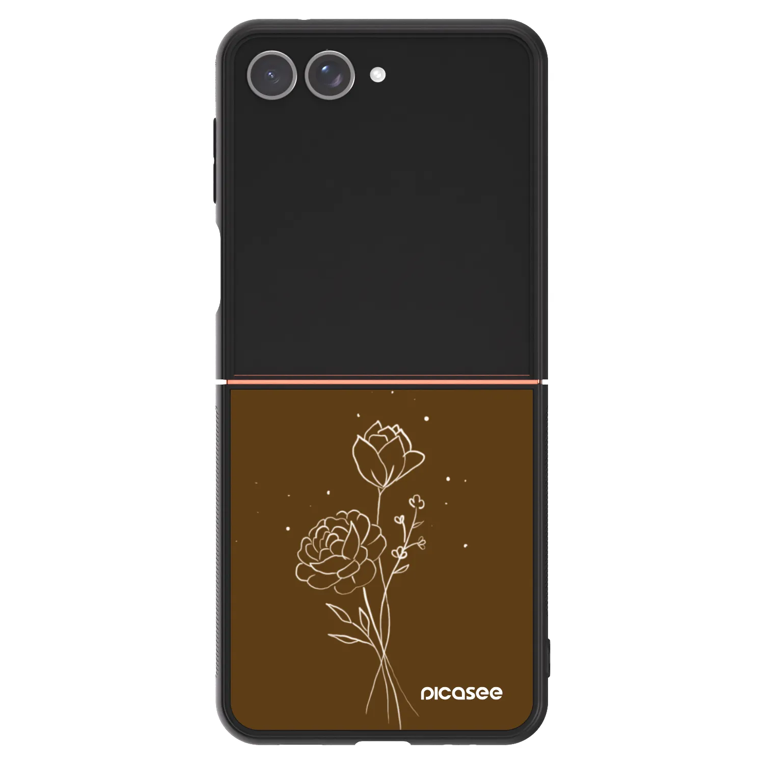 Picasee ULTIMATE CASE pro Samsung Galaxy Z Flip7 5G - Brown flowers