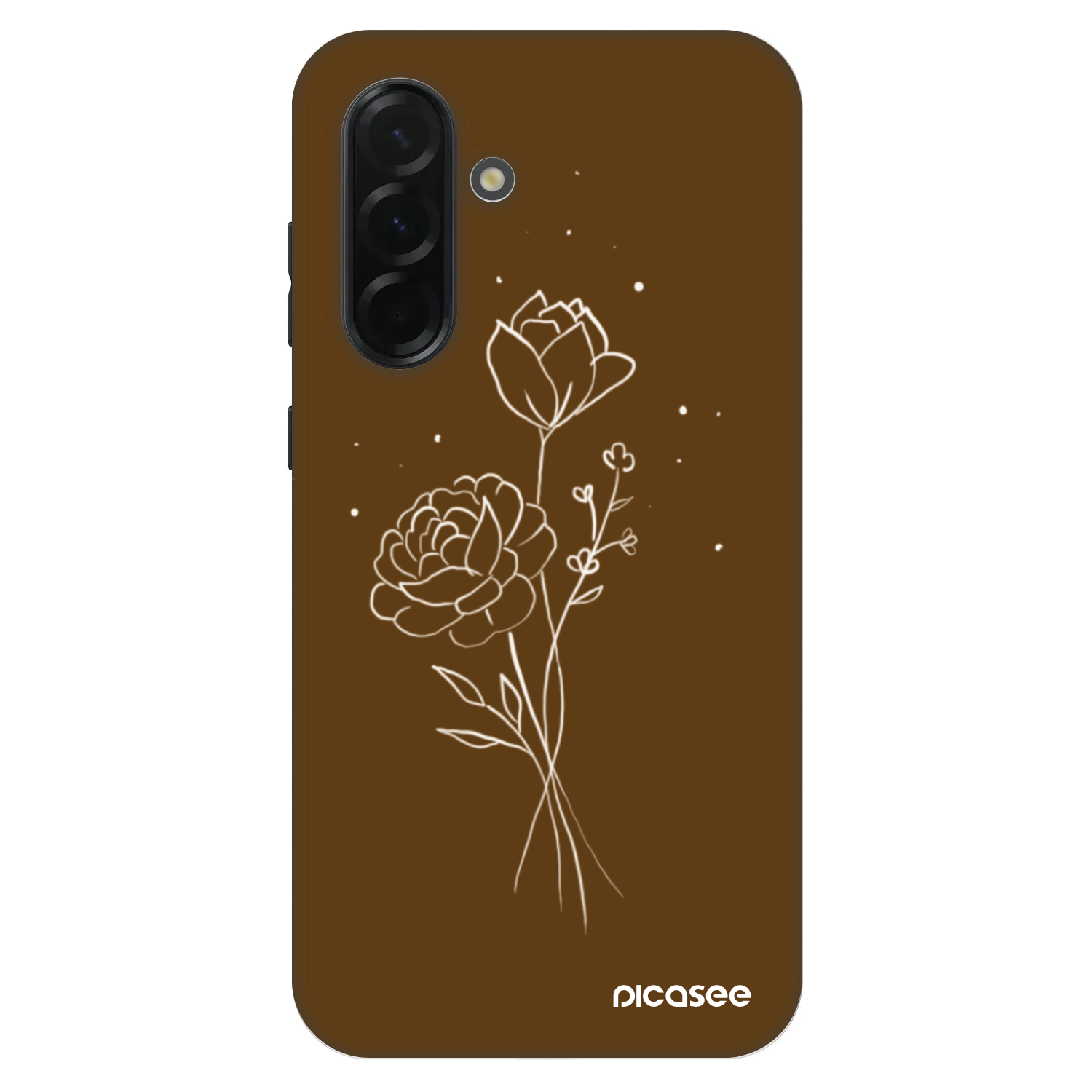Picasee Fashion Case pre Samsung Galaxy A36 5G - Brown flowers
