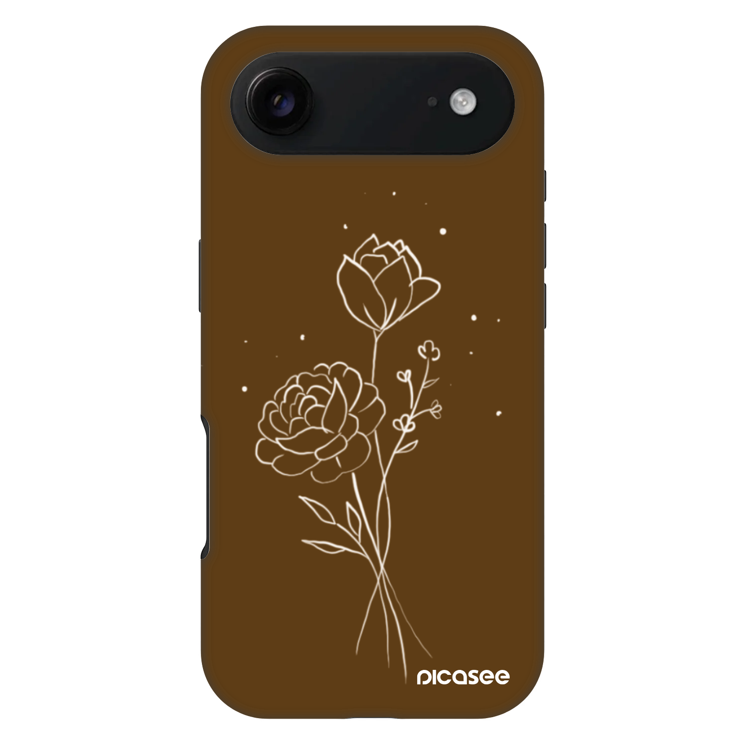 Picasee Fashion Case MagSafe pre Apple iPhone Air - Brown flowers