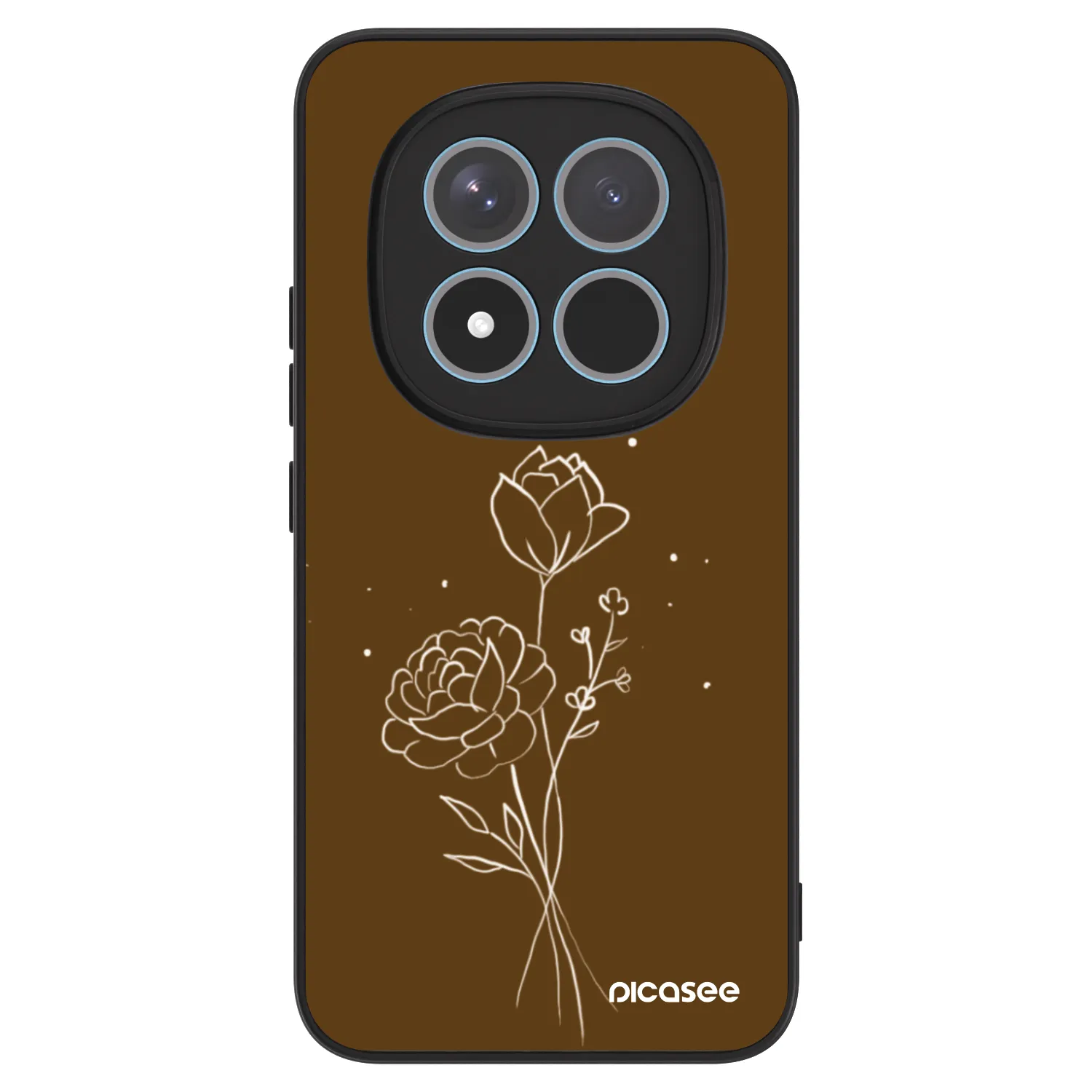 ULTIMATE CASE pro Xiaomi Redmi Note 15 Pro+ - Brown flowers