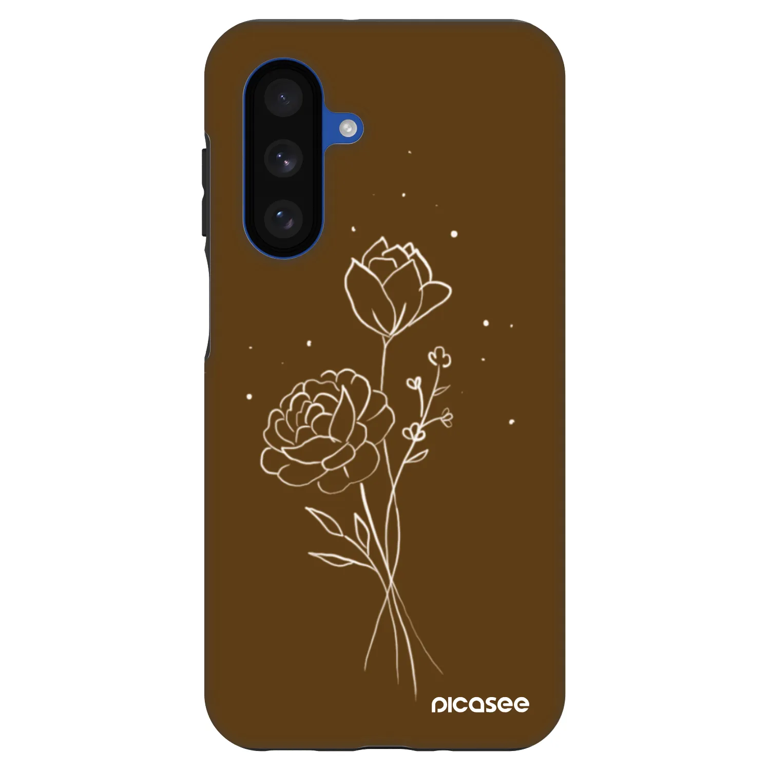 Picasee Fashion Case pre Samsung Galaxy A17 5G - Brown flowers