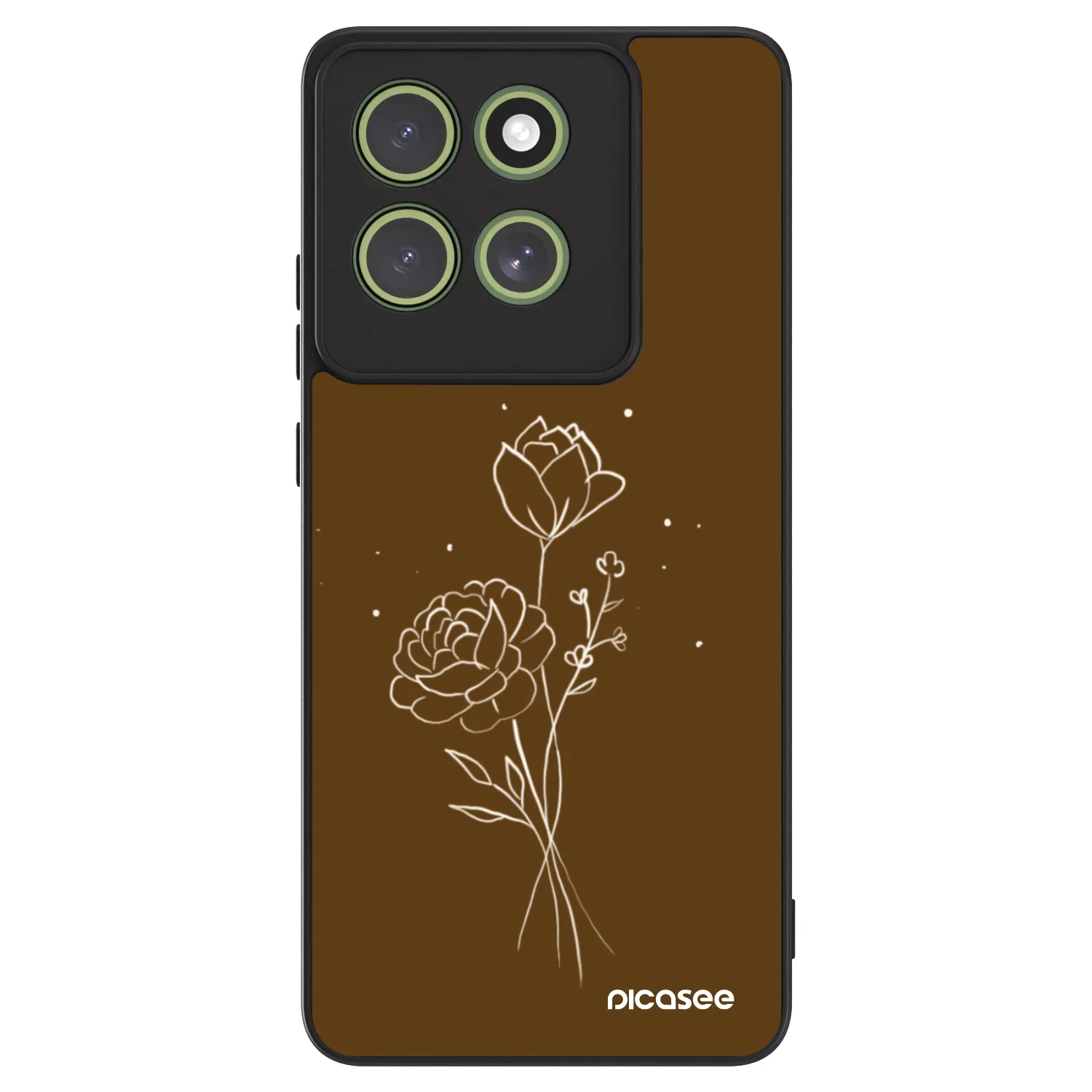 Picasee ULTIMATE CASE pro Motorola Moto G86 Power 5G - Brown flowers