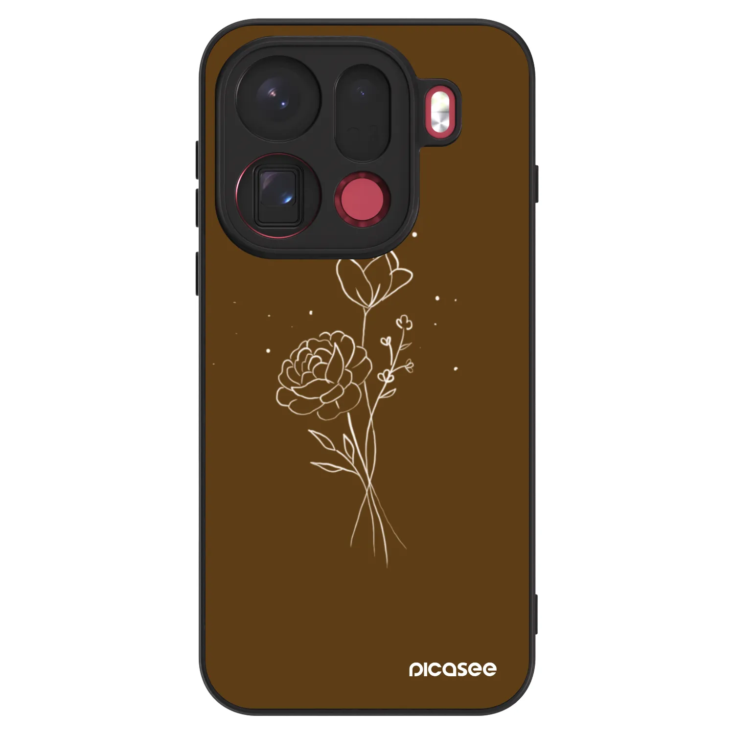 Picasee ULTIMATE CASE pro OPPO Find X9 Pro - Brown flowers