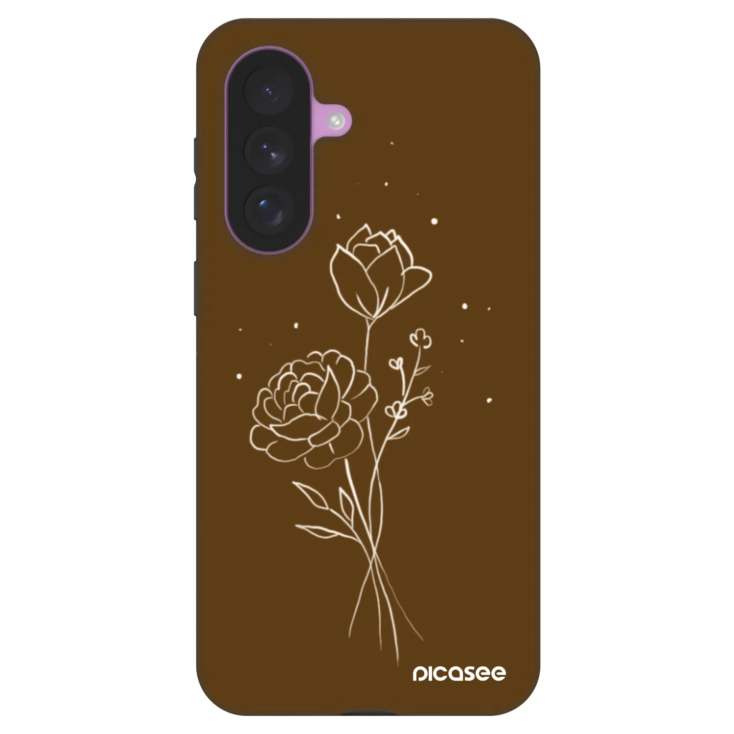 Picasee Fashion Case pre Samsung Galaxy A57 5G - Brown flowers