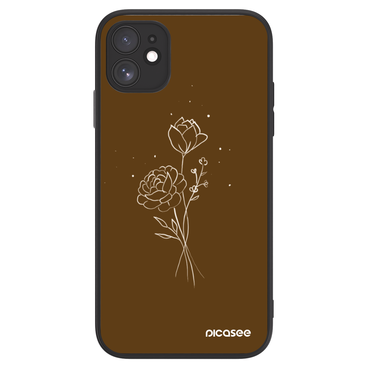 Picasee ULTIMATE CASE pro Apple iPhone 11 - Brown flowers