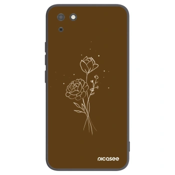 Obal pre Huawei Y5P - Brown flowers